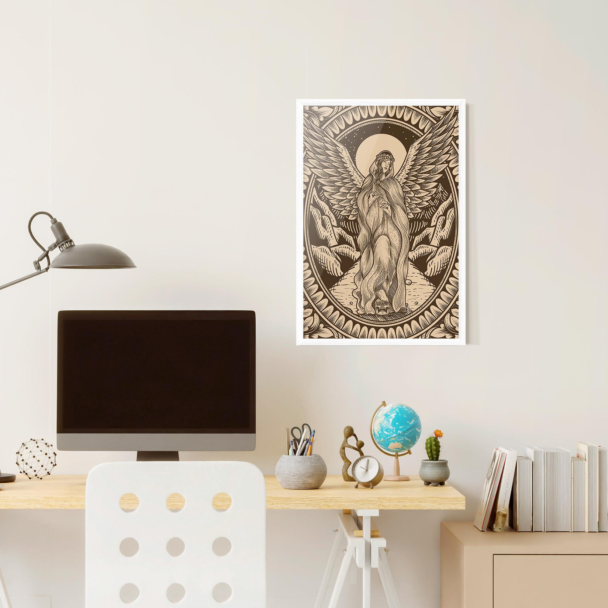 Poster Înrămat Cream Angel mockup 6