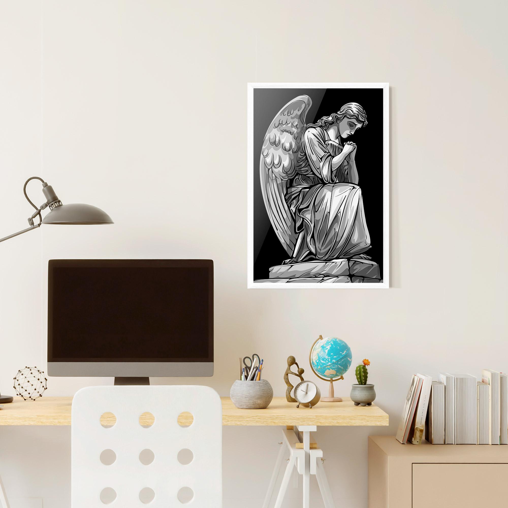 Poster Înrămat Pray Angel mockup 6