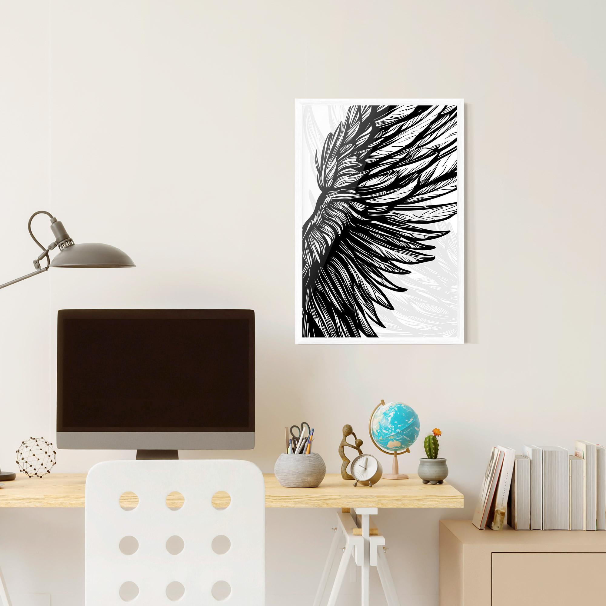 Poster Înrămat Wing Line mockup 6