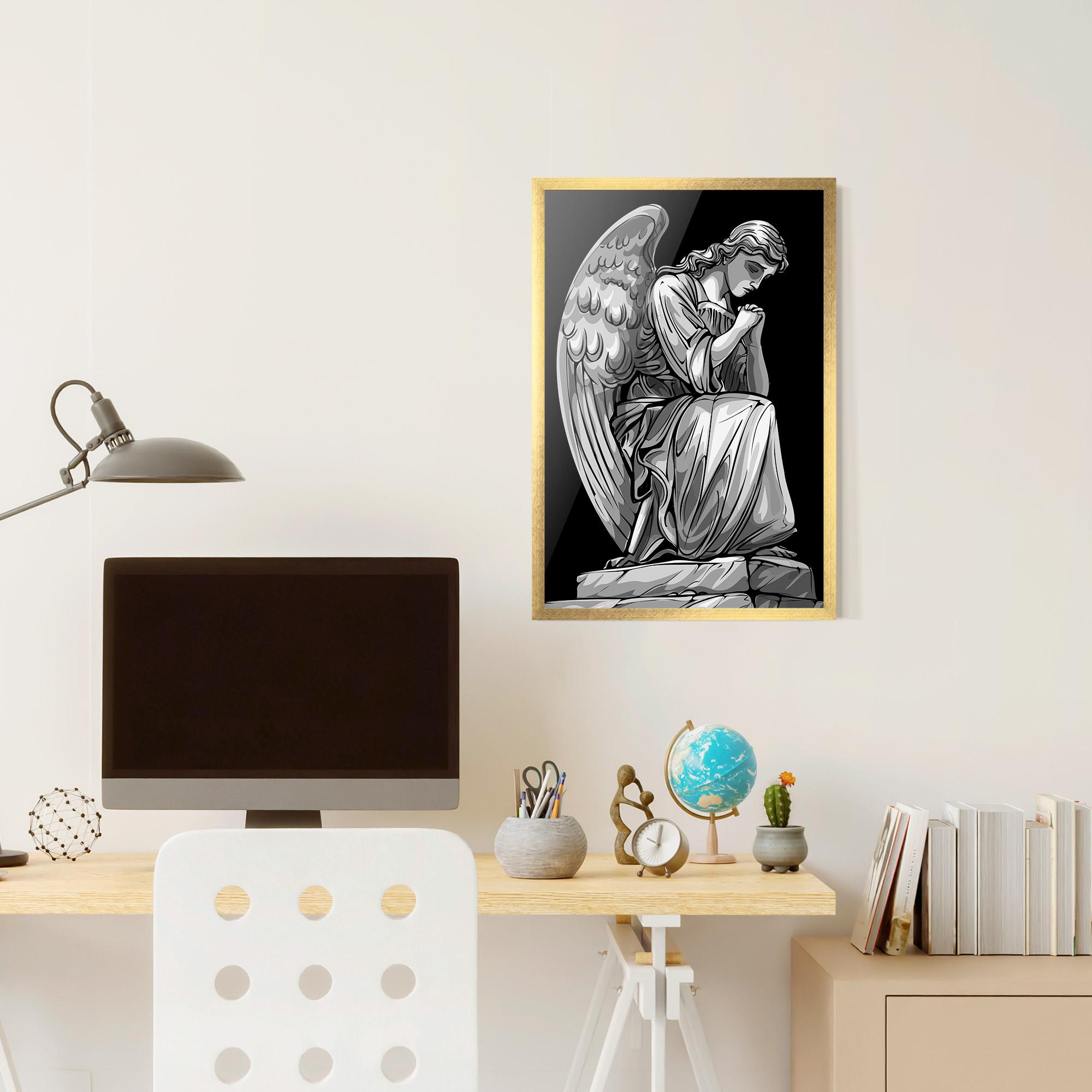 Poster Înrămat Pray Angel mockup 6