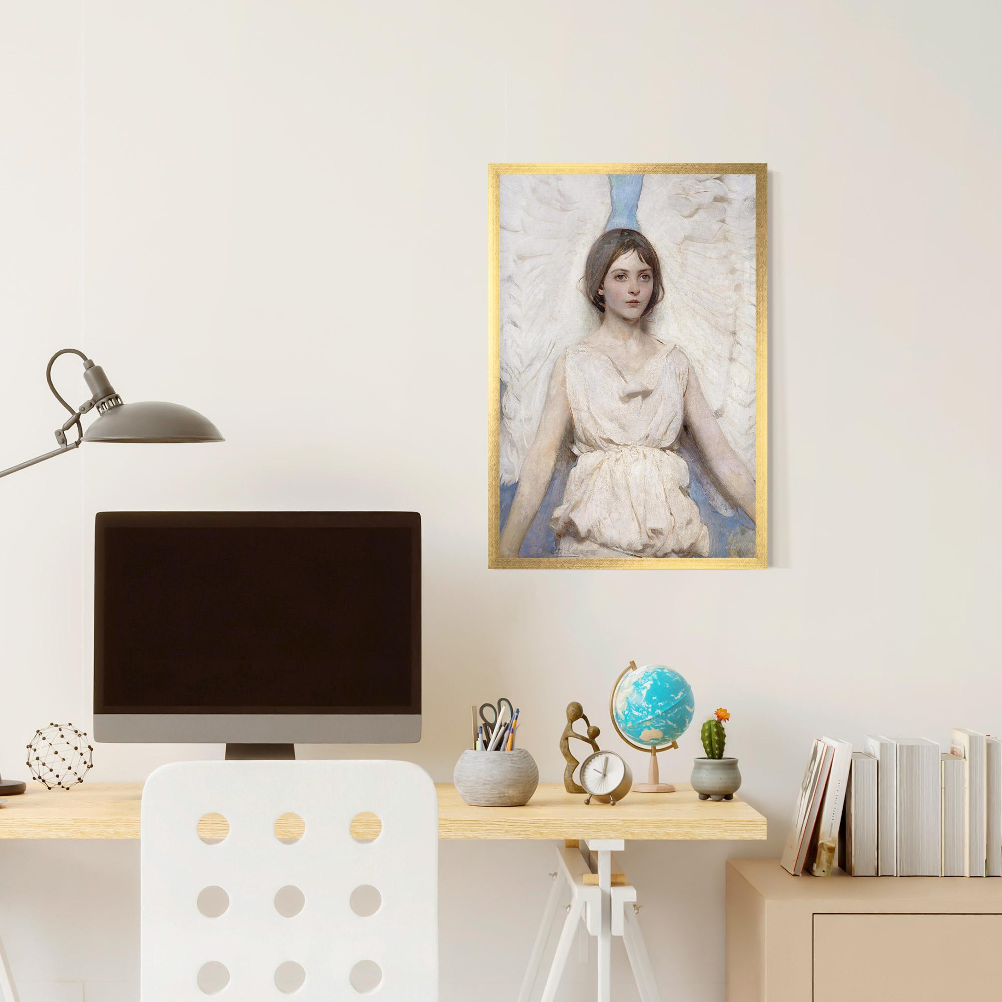 Poster Înrămat Pretty Angel Painting mockup 6