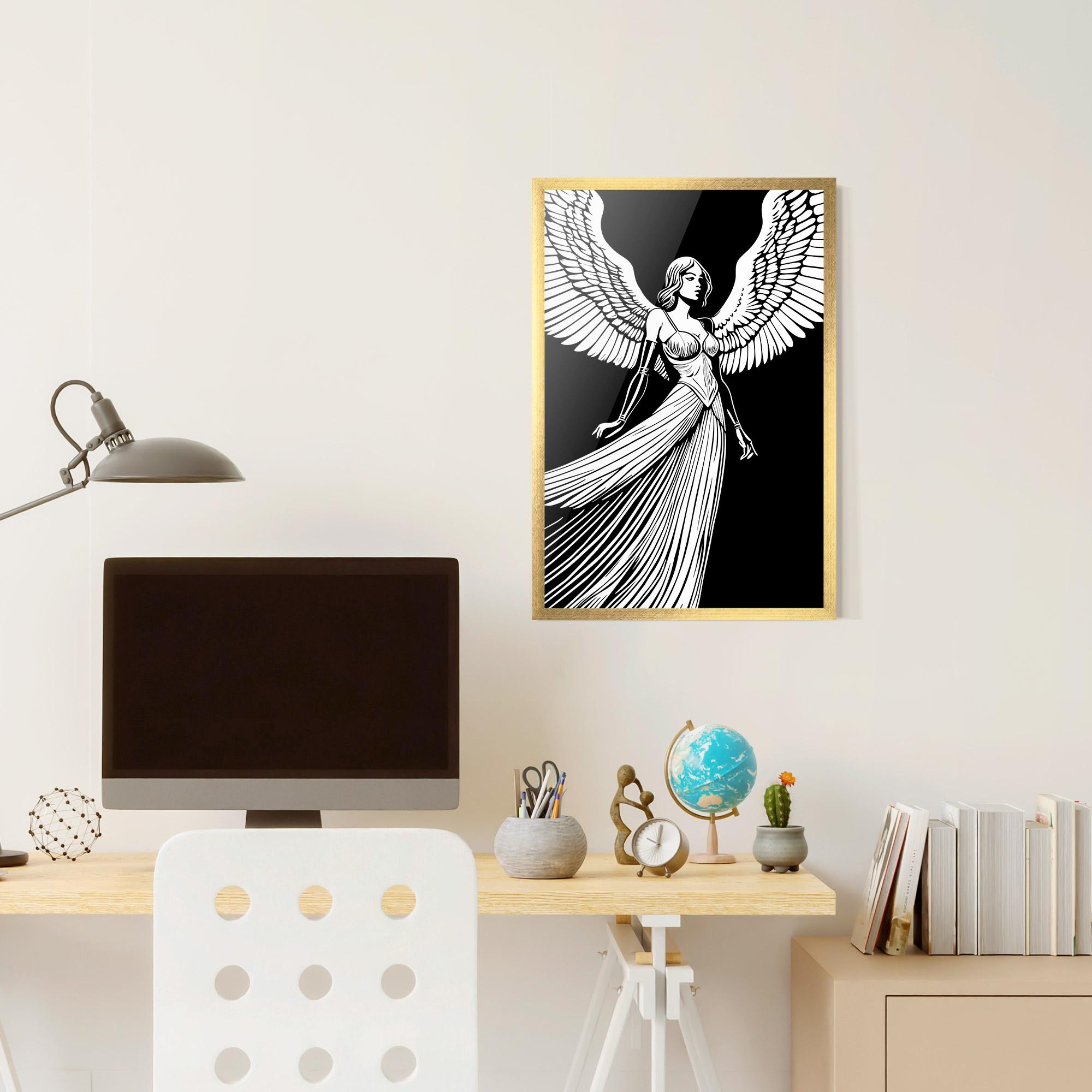 Poster Înrămat Pretty Angel mockup 6