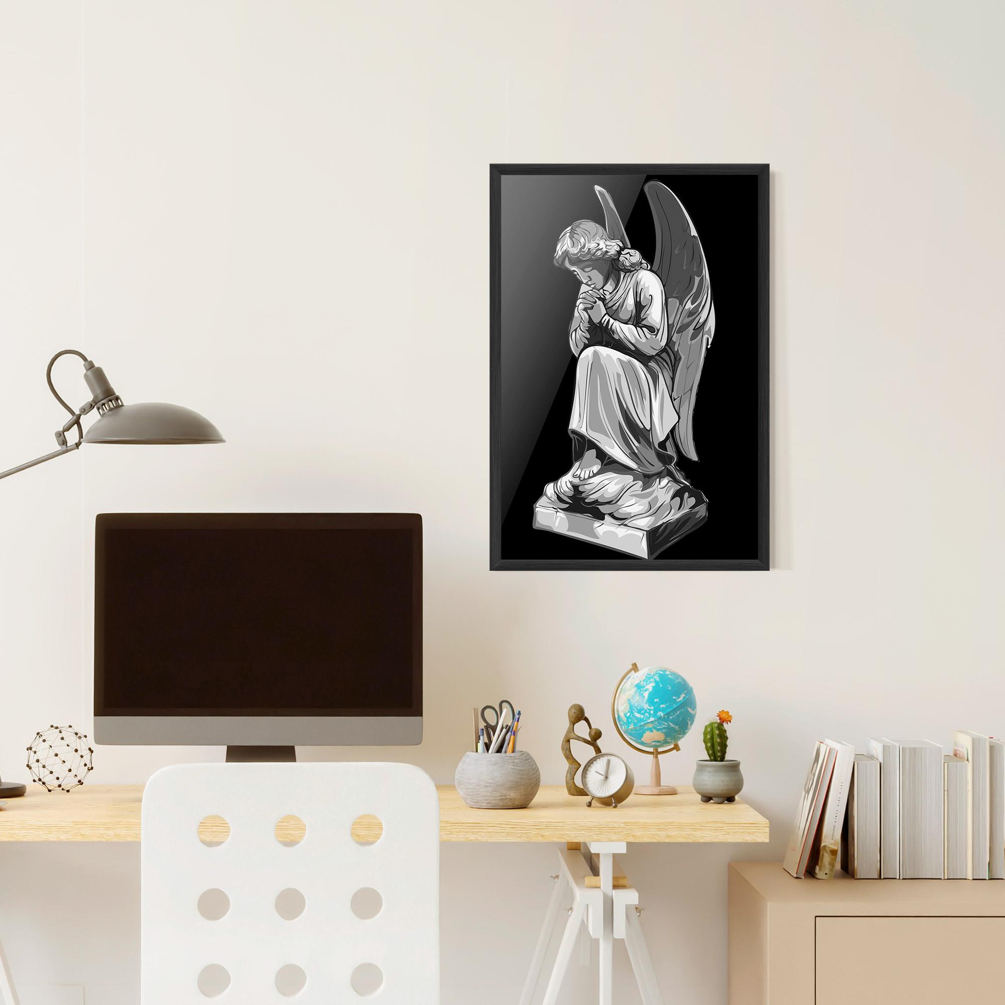 Poster Înrămat Angel Pray mockup 6