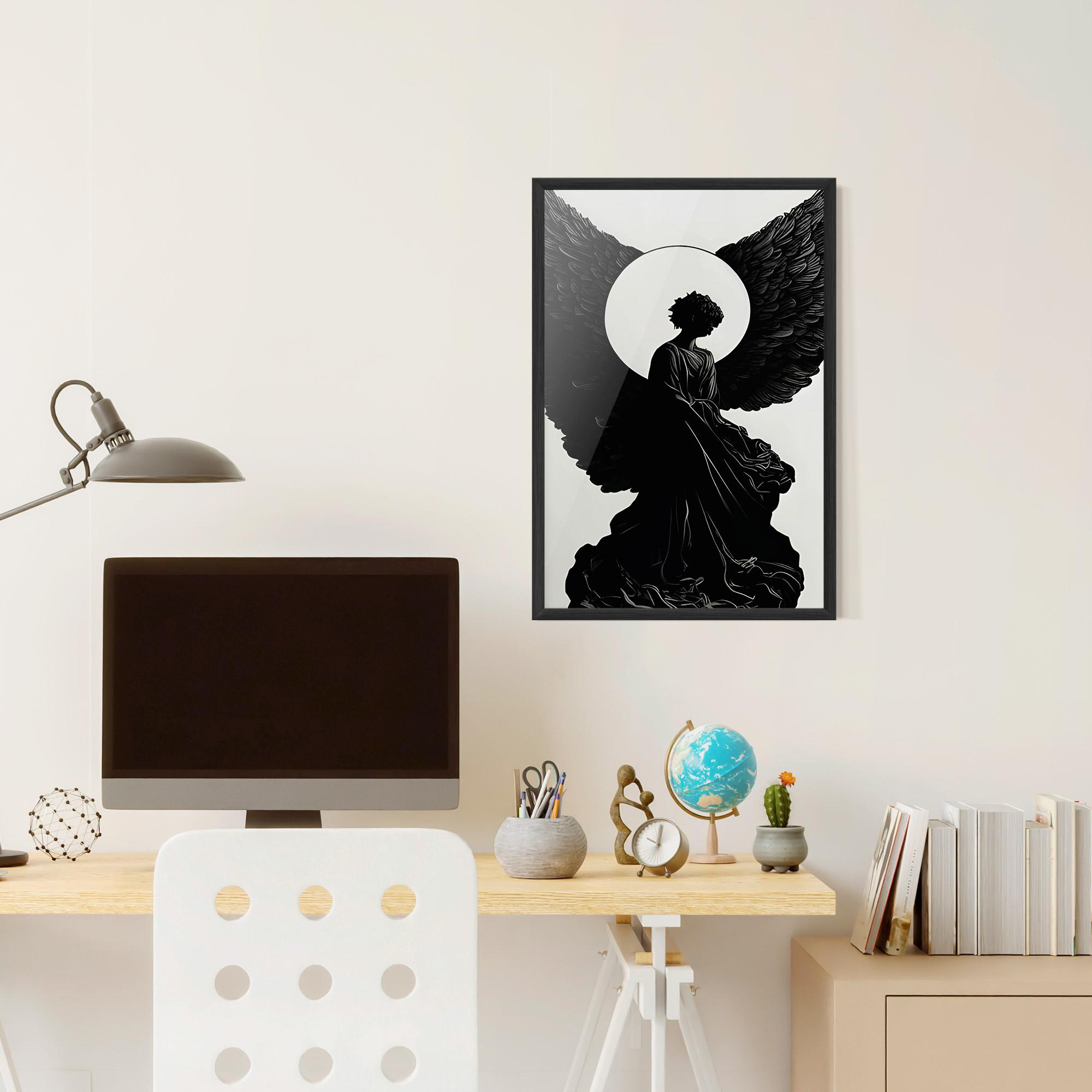 Poster Înrămat Angel Shilouette mockup 6