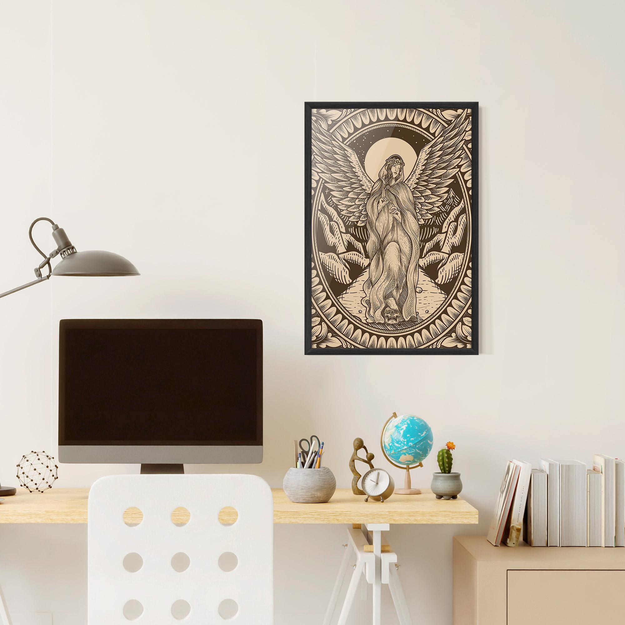 Poster Înrămat Cream Angel mockup 6