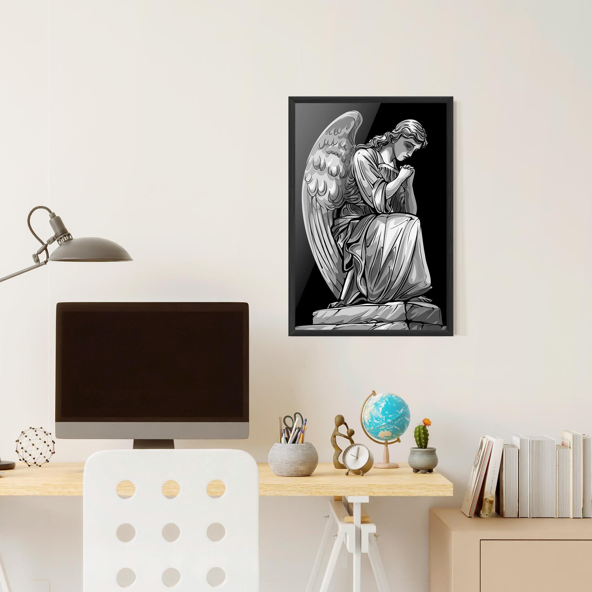 Poster Înrămat Pray Angel mockup 6