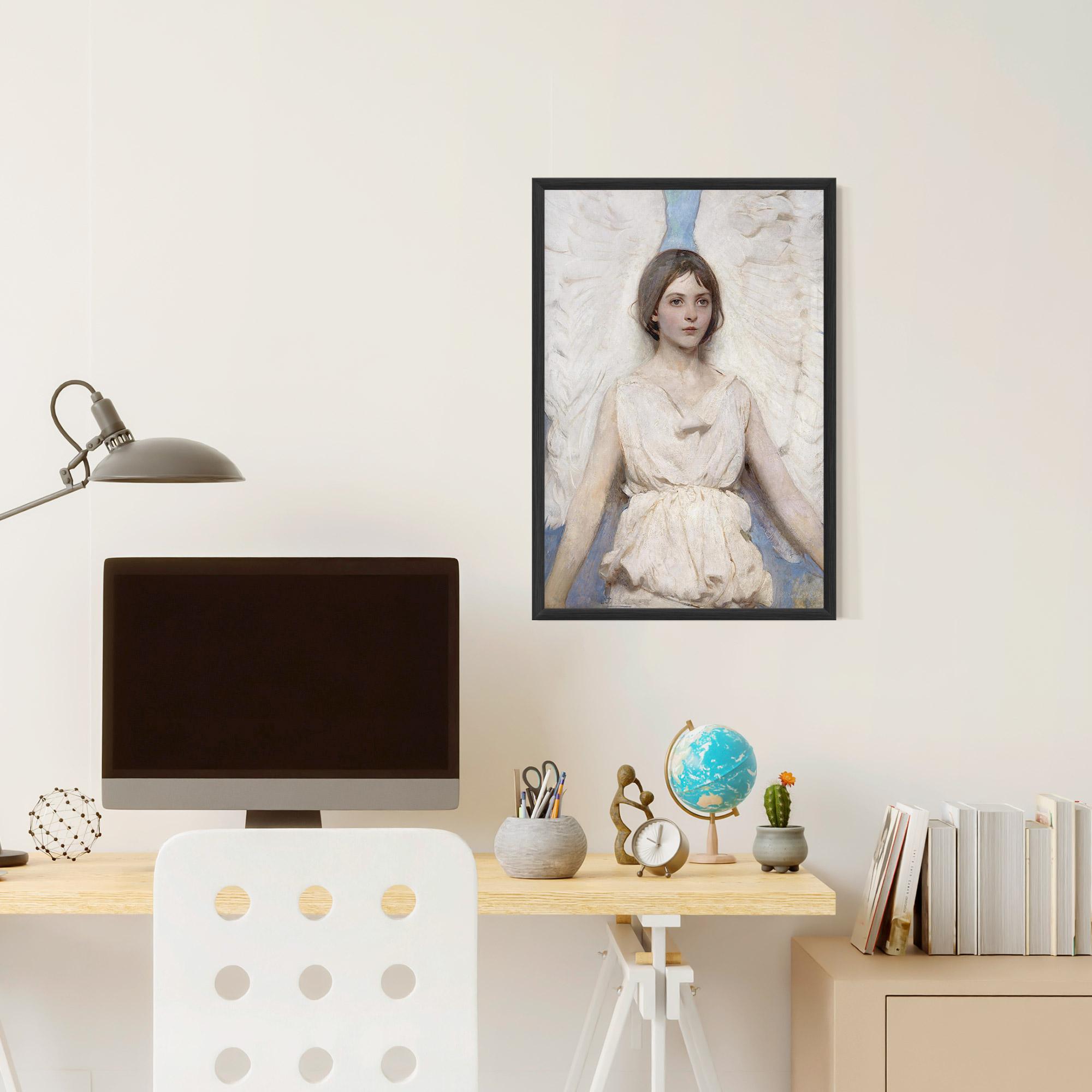 Poster Înrămat Pretty Angel Painting mockup 6