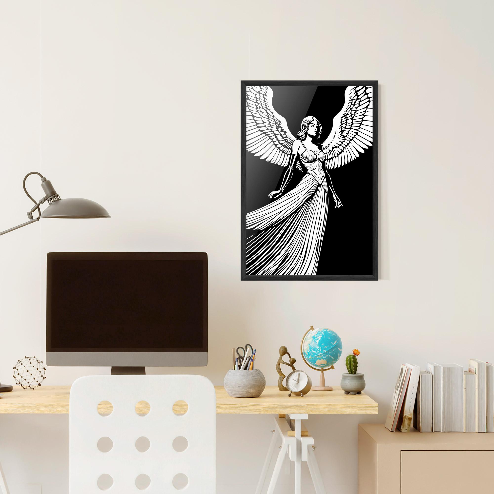 Poster Înrămat Pretty Angel mockup 6