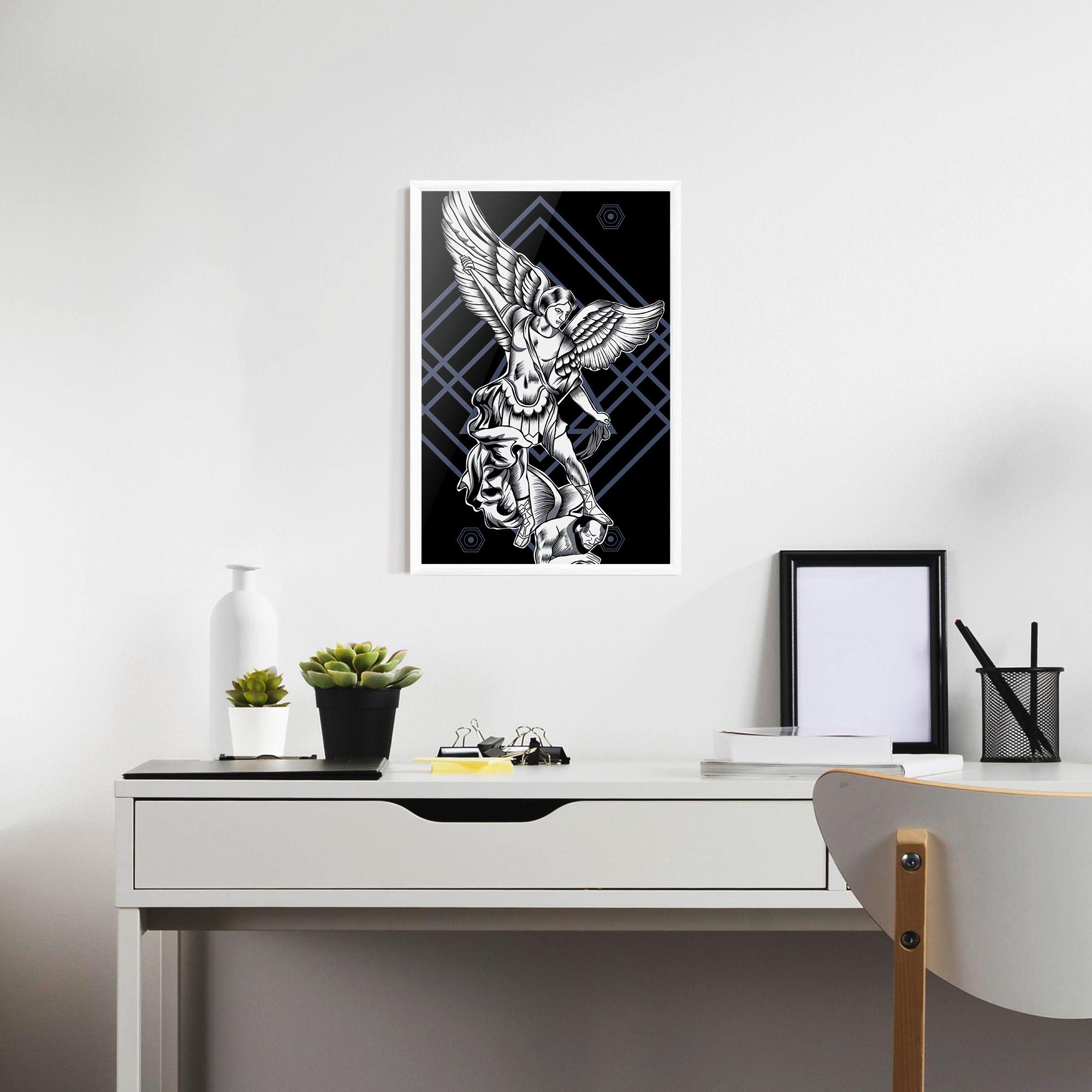 Poster Înrămat Angel Fights mockup 7