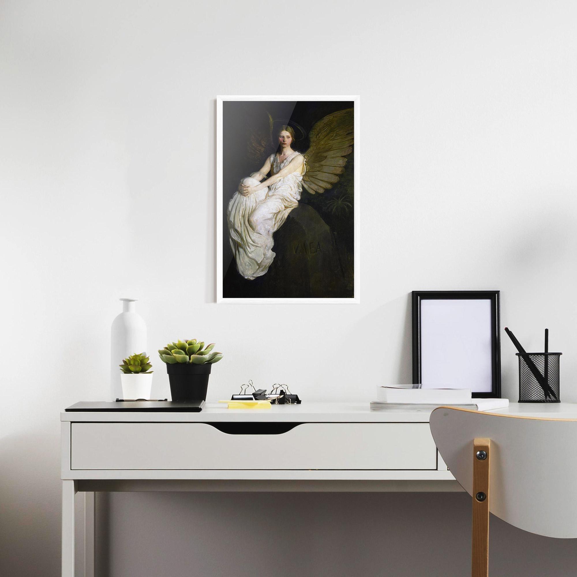 Poster Înrămat Angel Thinking mockup 7