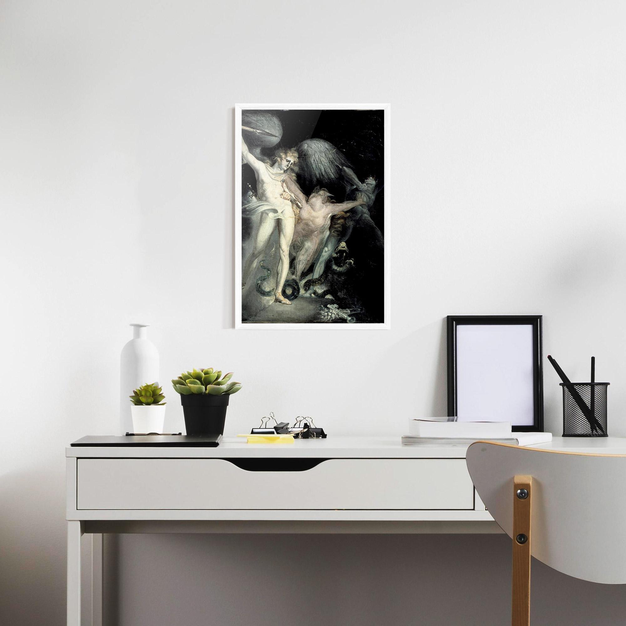 Poster Înrămat Old Angel Painting mockup 7