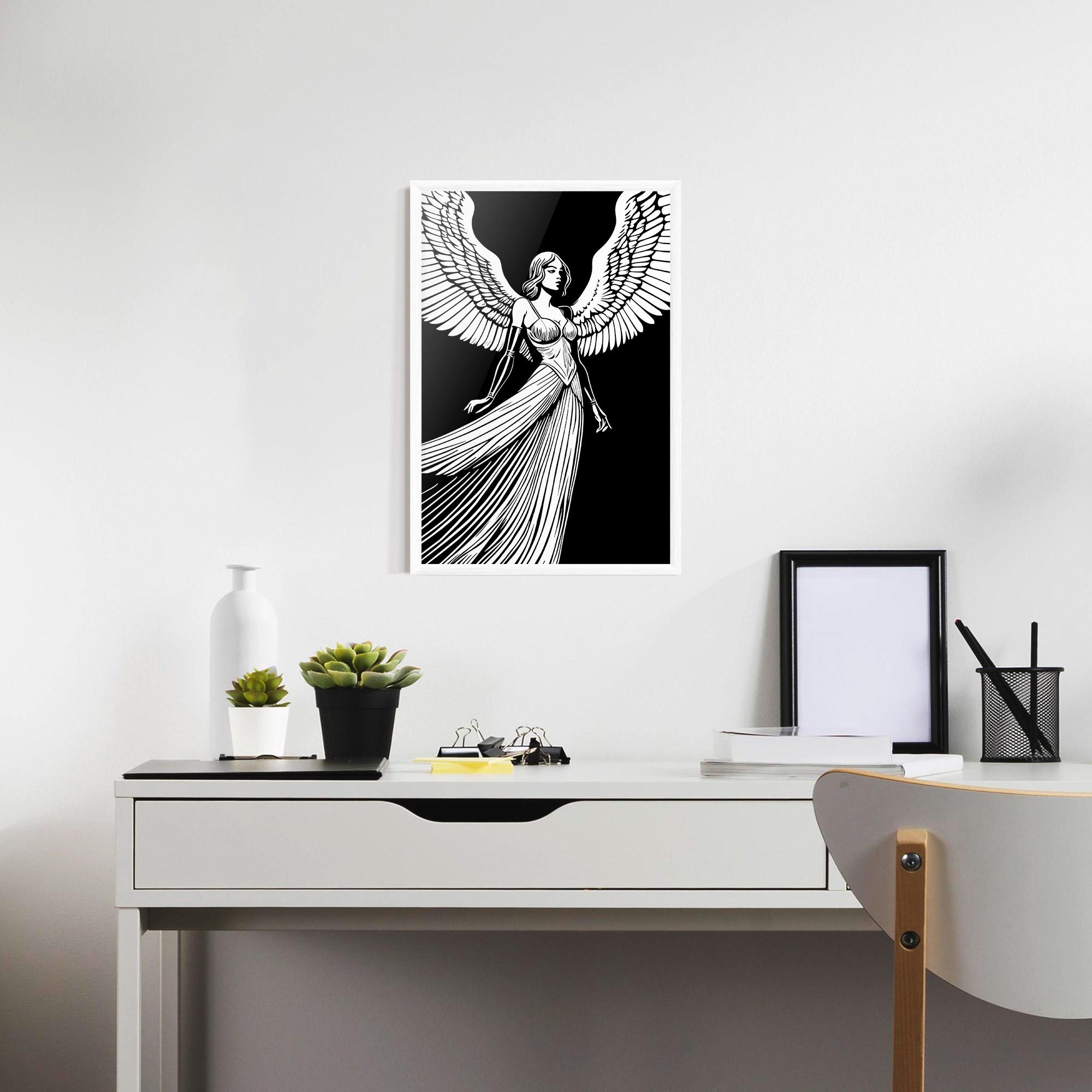Poster Înrămat Pretty Angel mockup 7