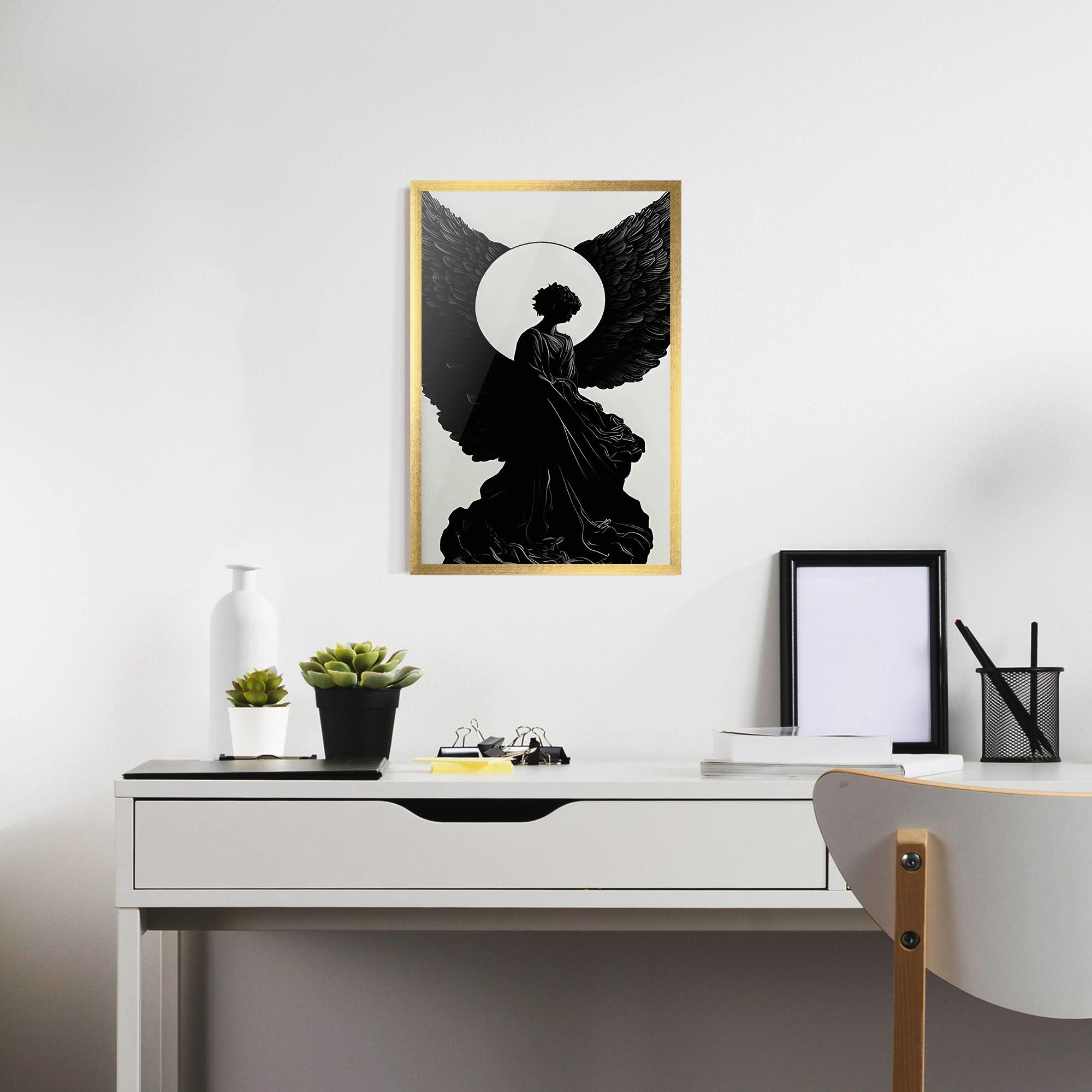 Poster Înrămat Angel Shilouette mockup 7