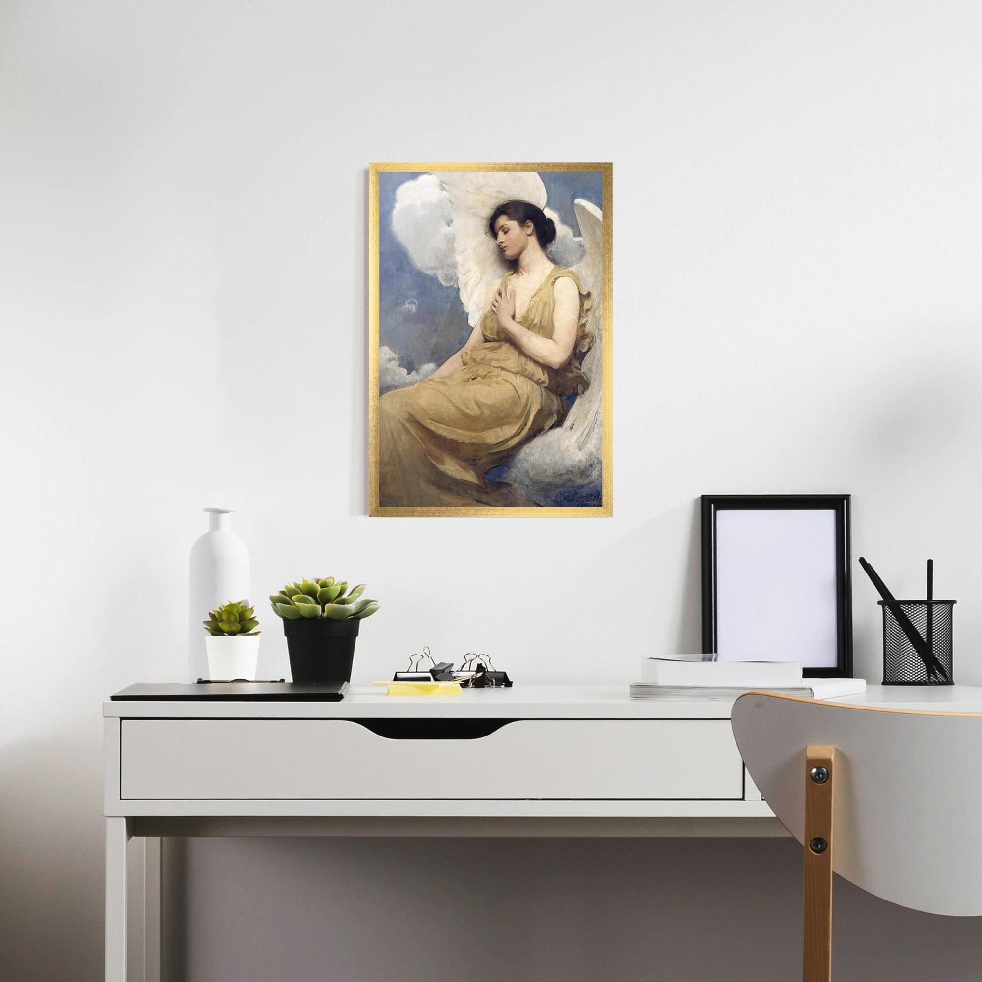 Poster Înrămat Angel Woman Painting mockup 7