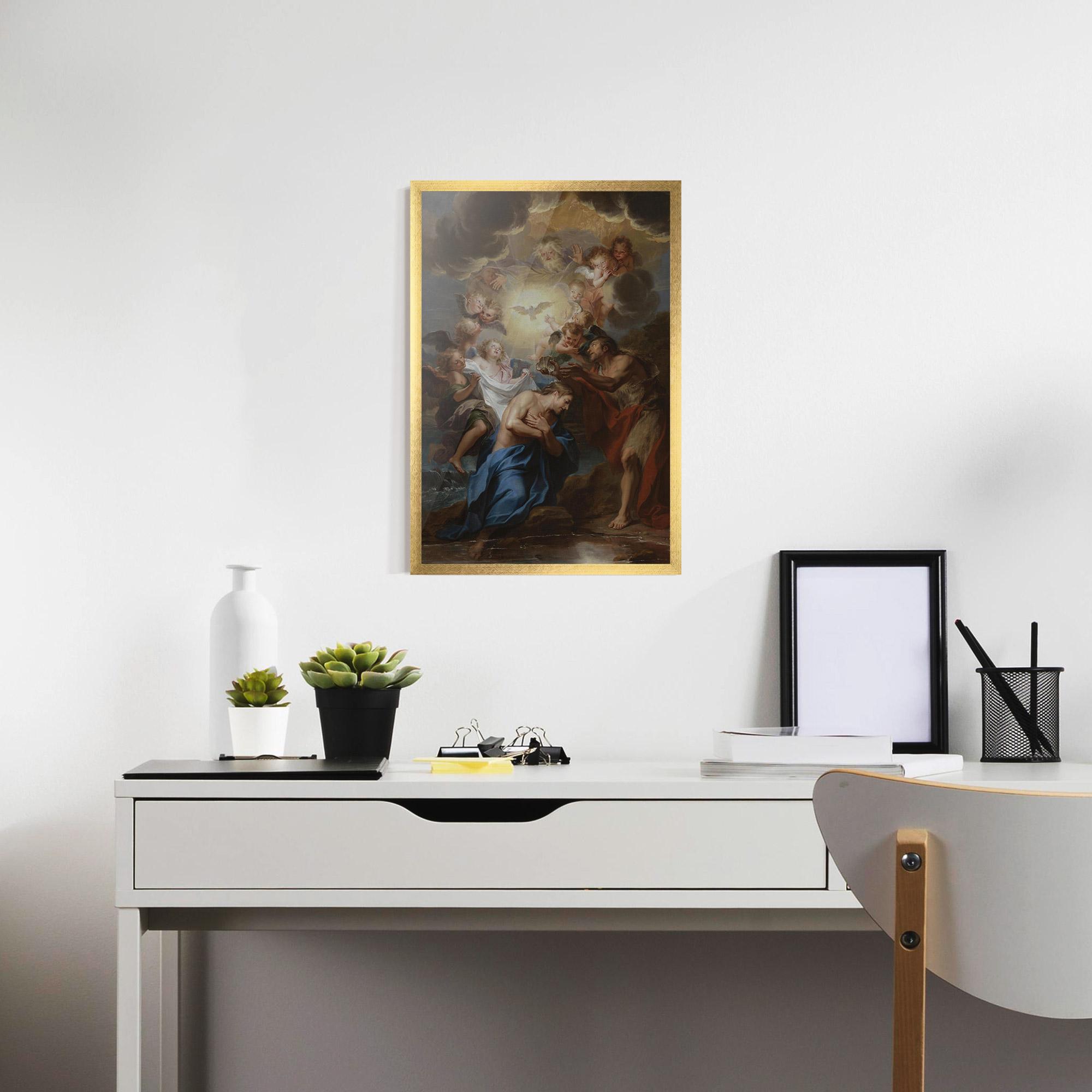 Poster Înrămat Bird Floating mockup 7