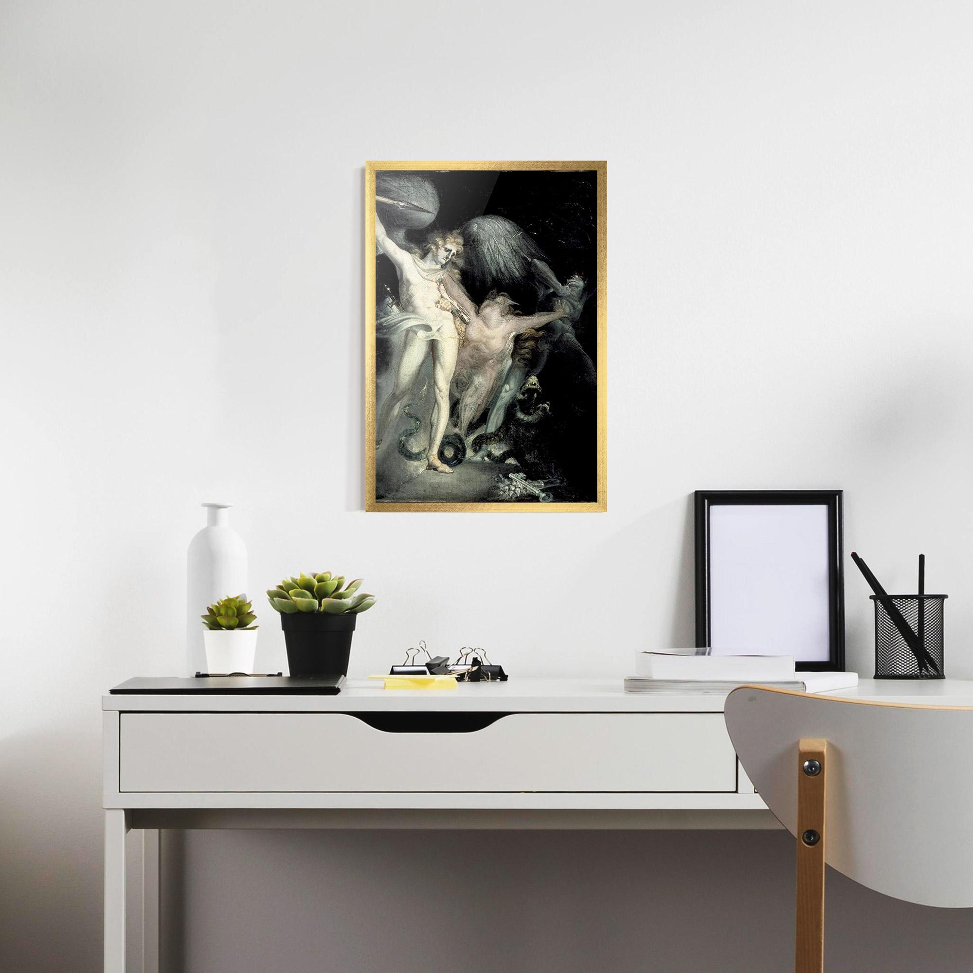 Poster Înrămat Old Angel Painting mockup 7