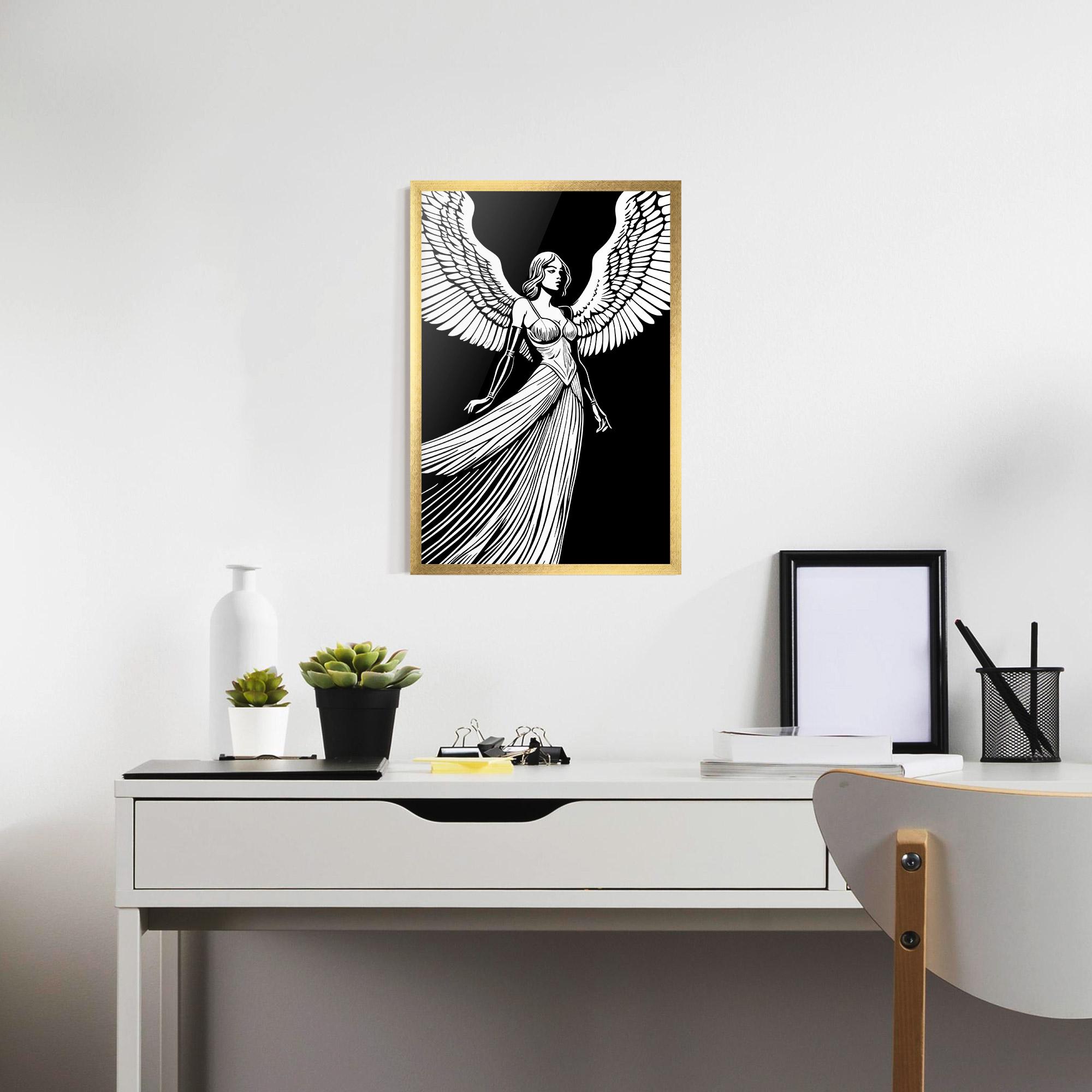 Poster Înrămat Pretty Angel mockup 7