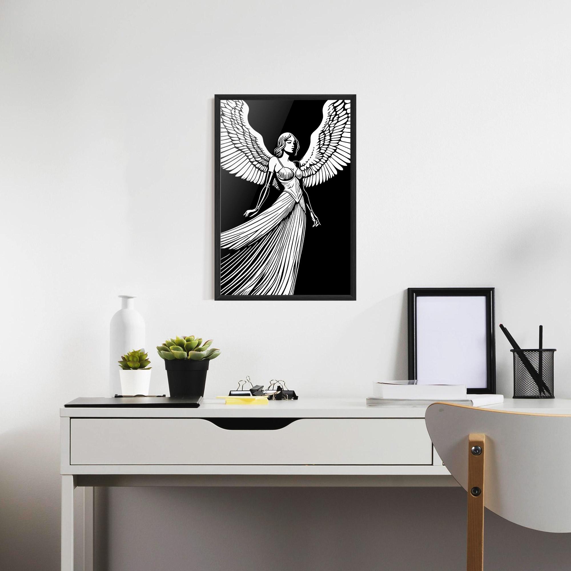 Poster Înrămat Pretty Angel mockup 7