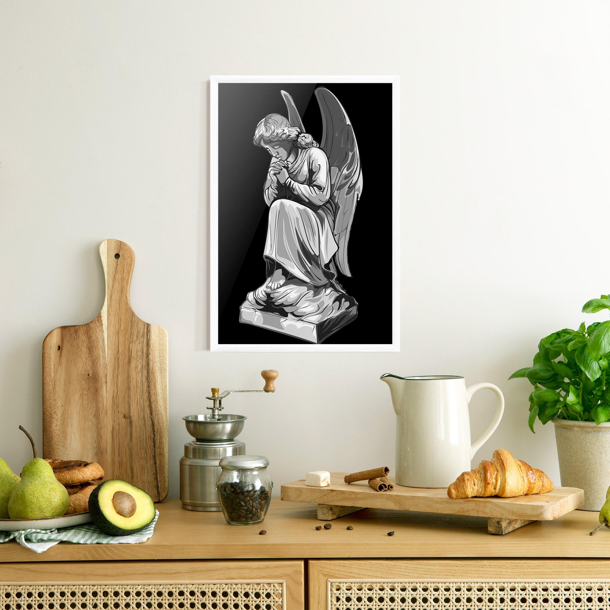 Poster Înrămat Angel Pray mockup 8