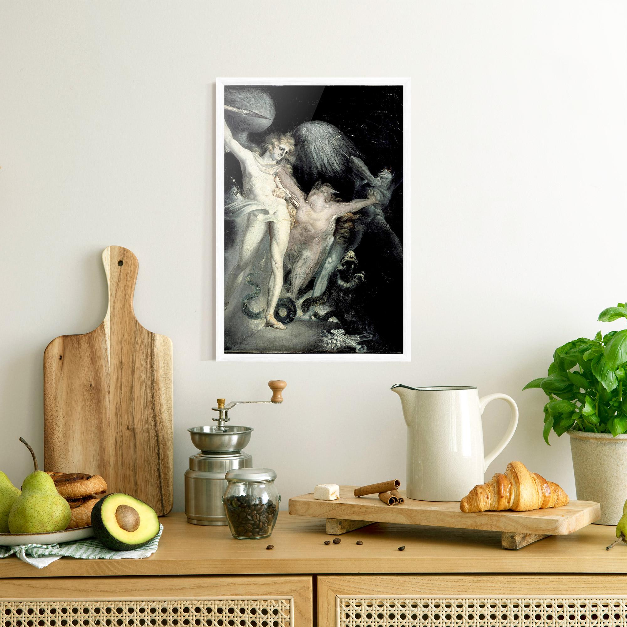 Poster Înrămat Old Angel Painting mockup 8