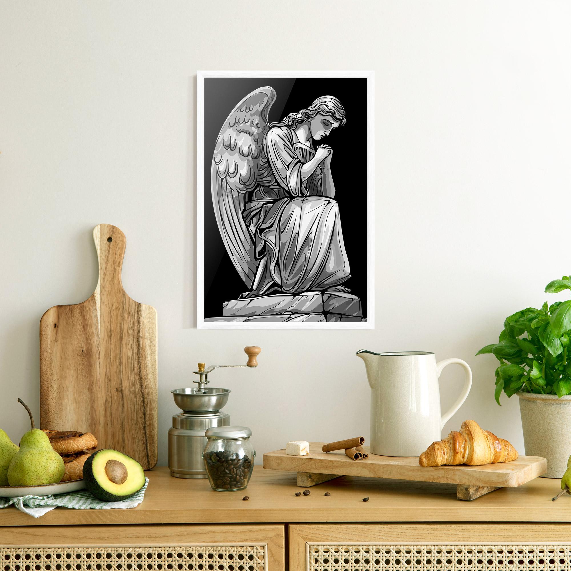 Poster Înrămat Pray Angel mockup 8