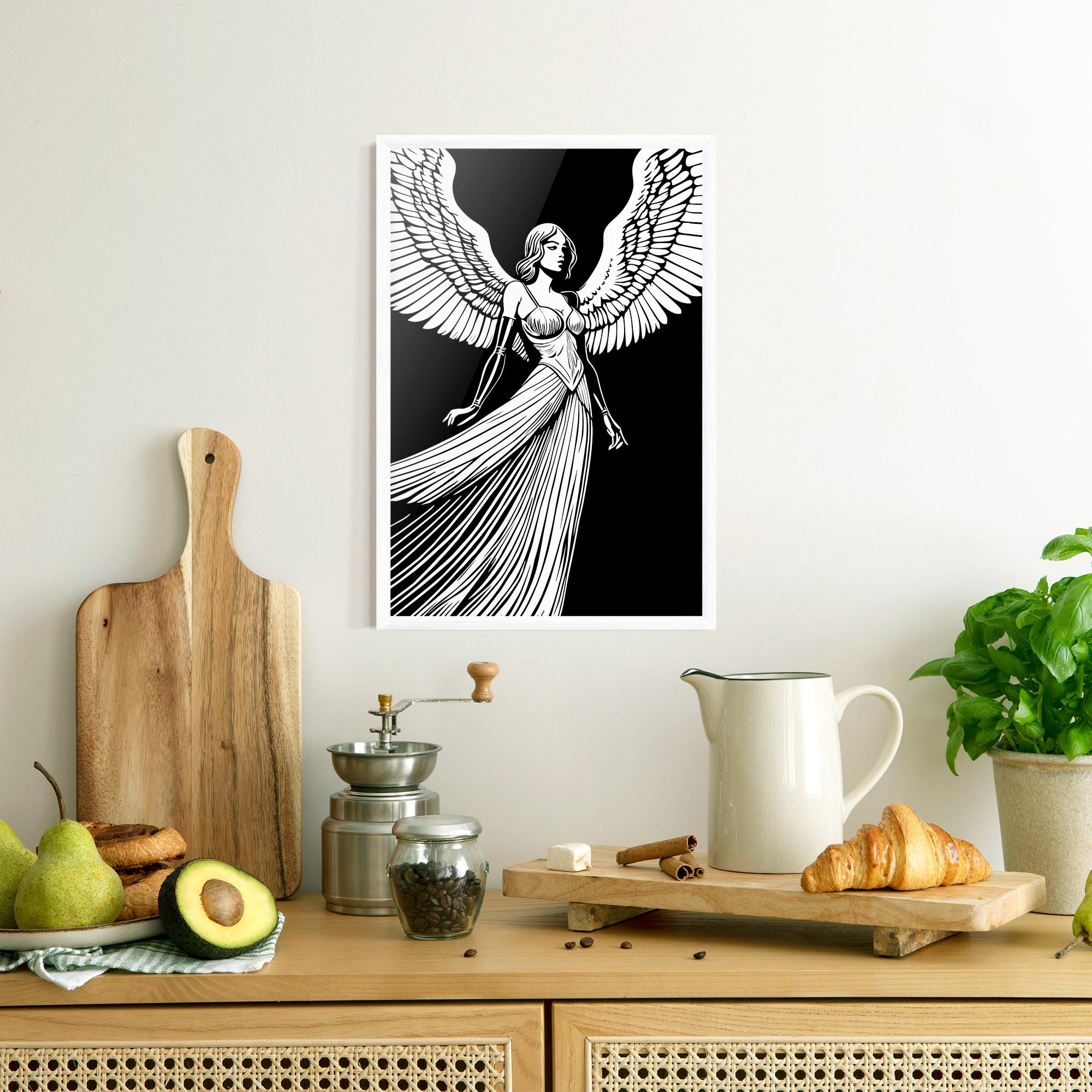 Poster Înrămat Pretty Angel mockup 8