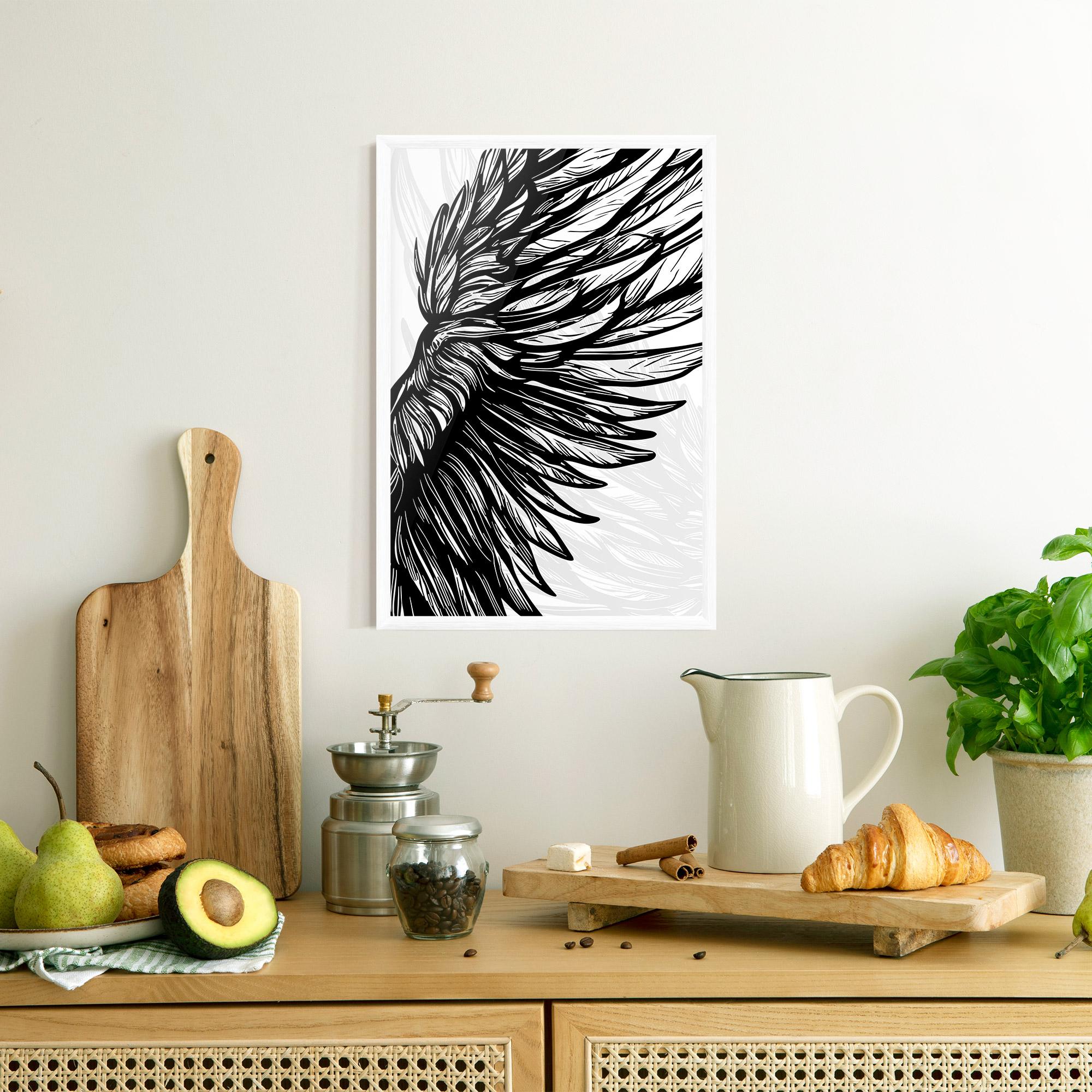 Poster Înrămat Wing Line mockup 8