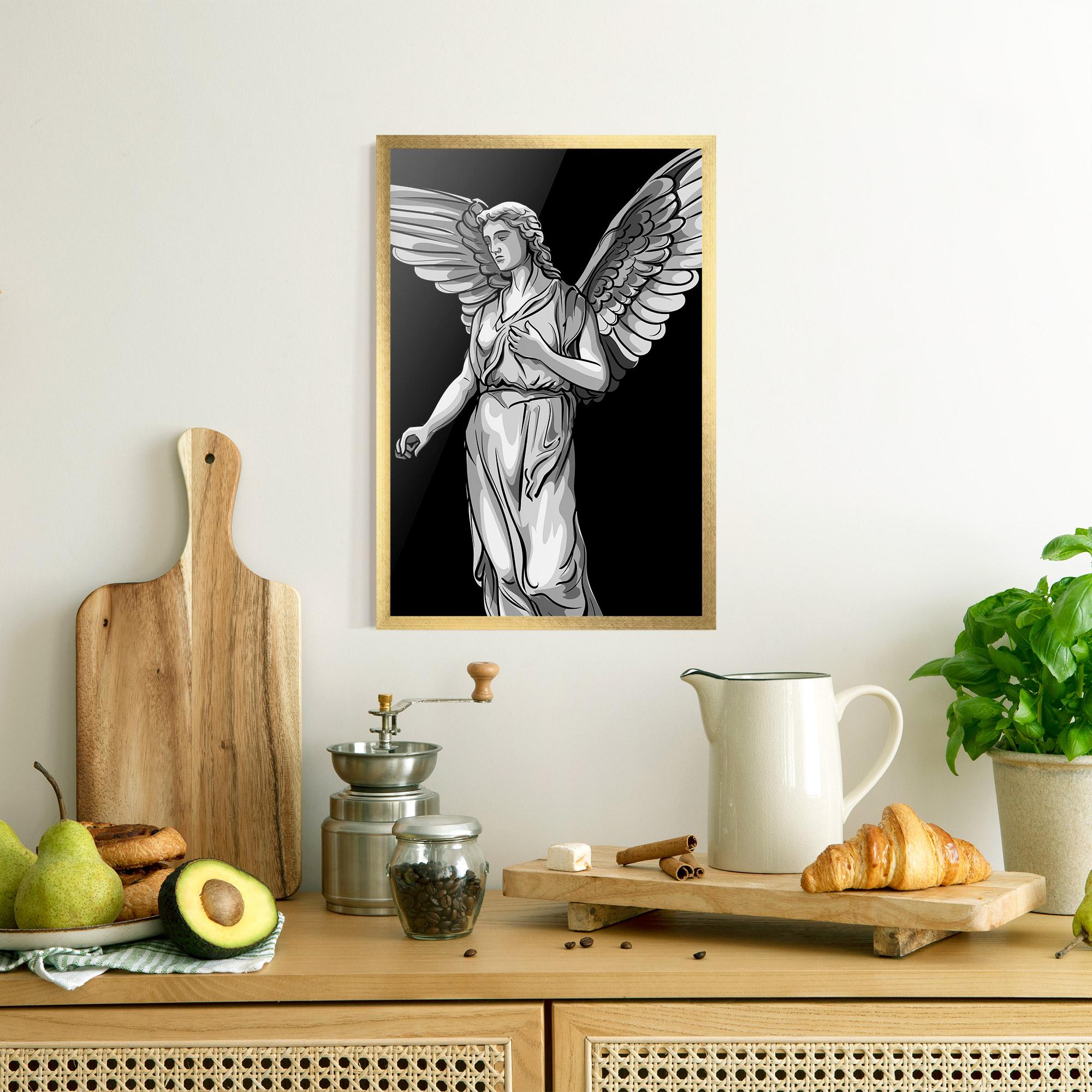 Poster Înrămat Angel Hand mockup 8