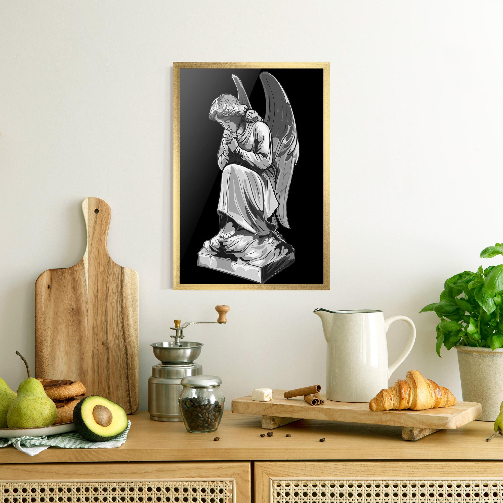 Poster Înrămat Angel Pray mockup 8