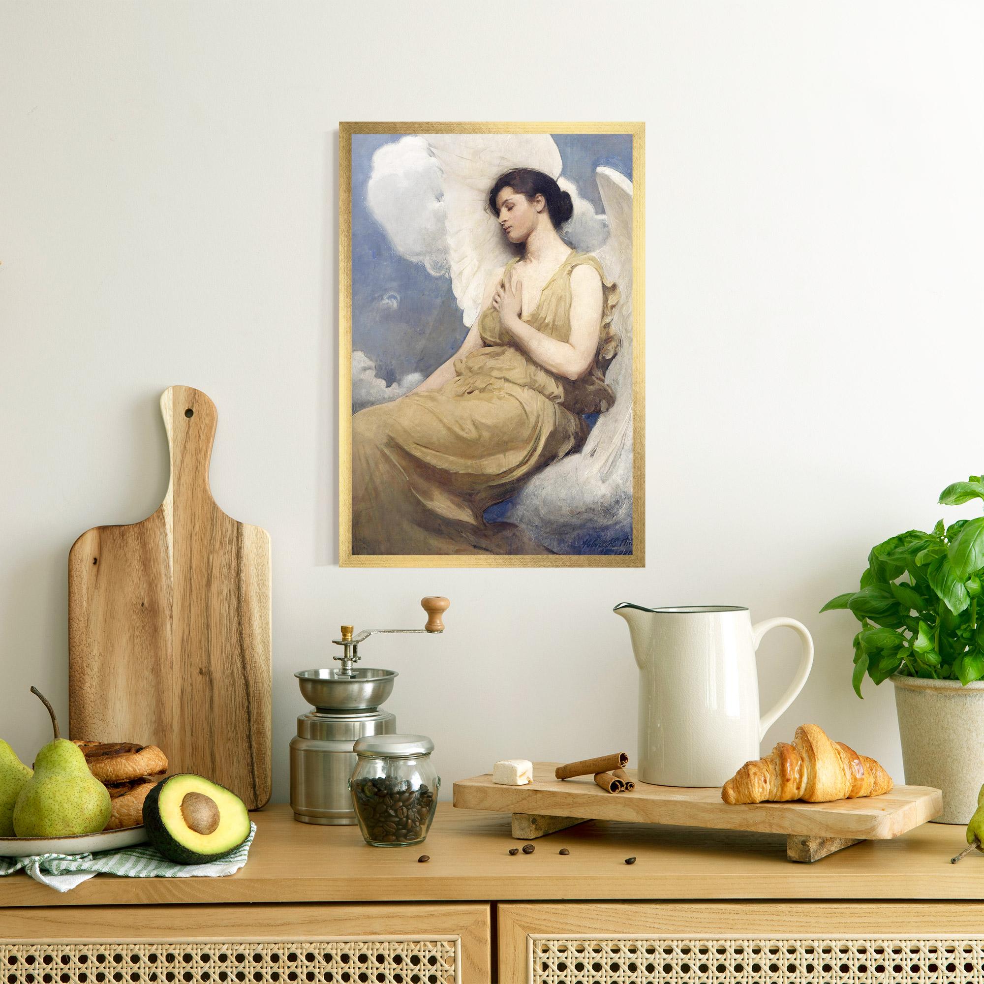 Poster Înrămat Angel Woman Painting mockup 8