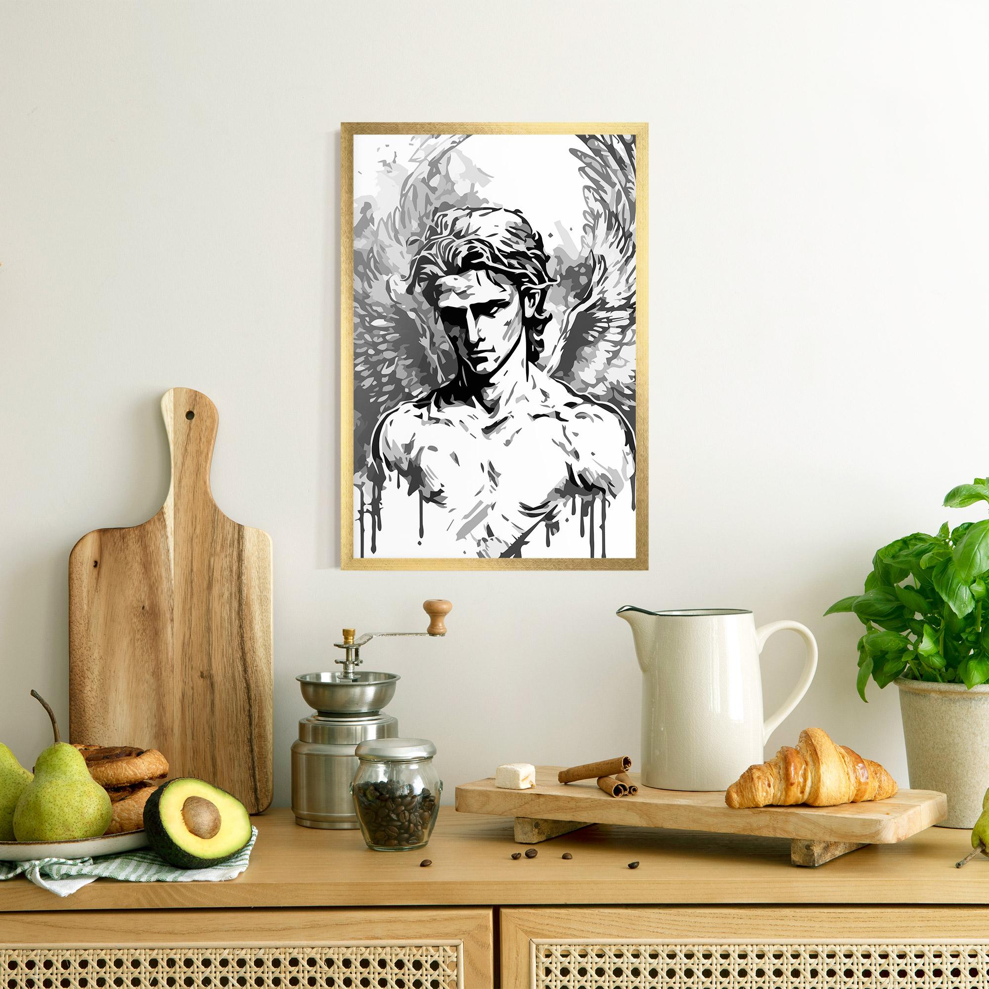 Poster Înrămat Beautiful Angel mockup 8