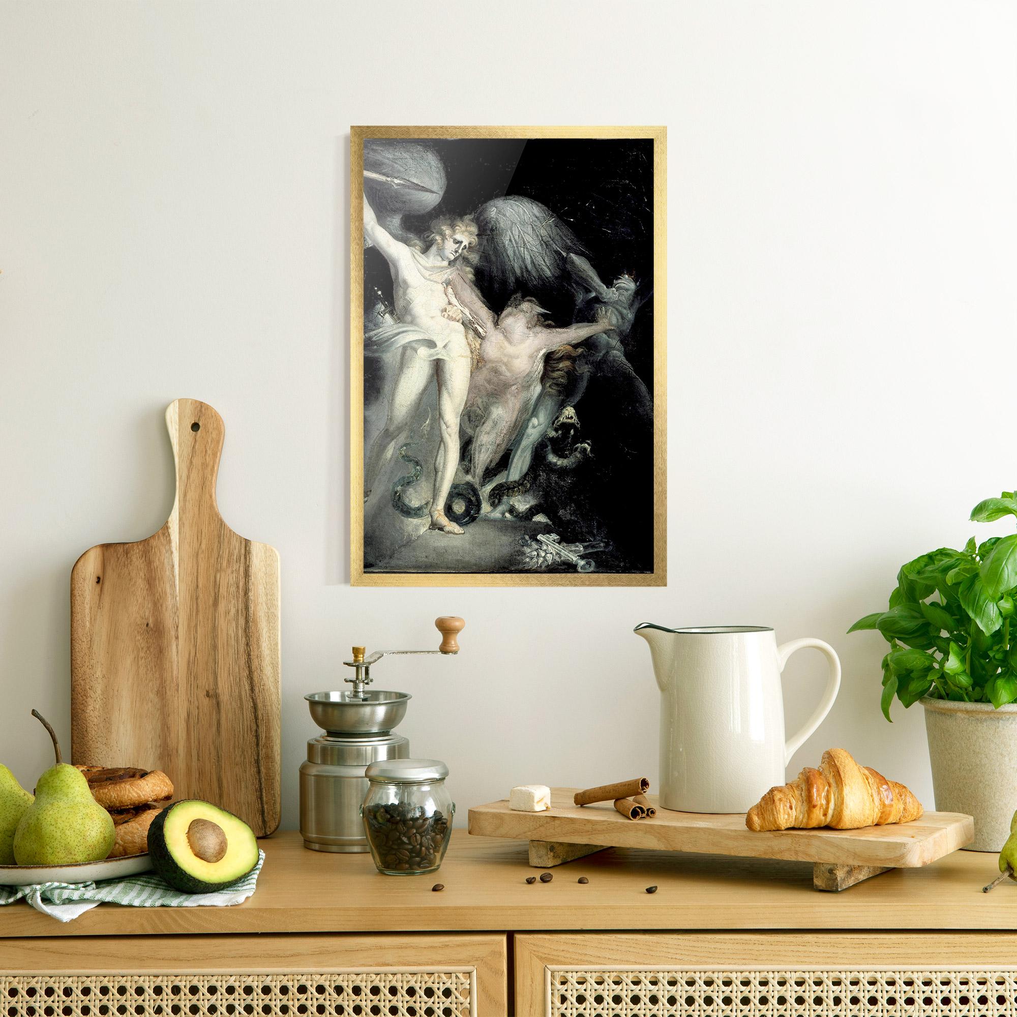 Poster Înrămat Old Angel Painting mockup 8