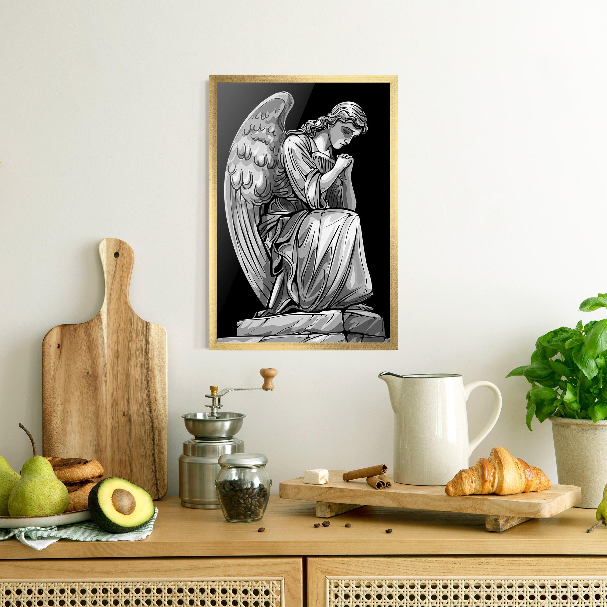 Poster Înrămat Pray Angel mockup 8