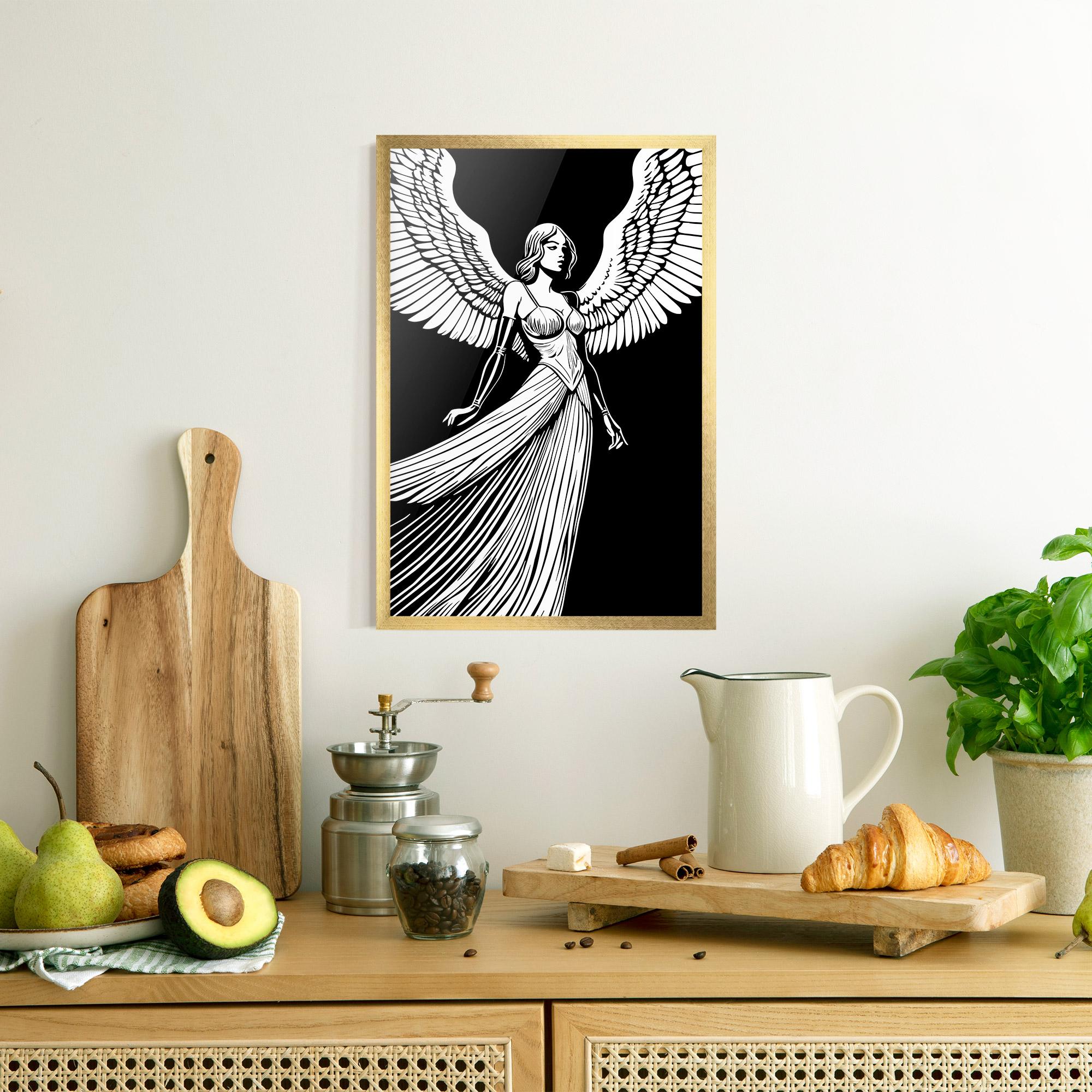 Poster Înrămat Pretty Angel mockup 8