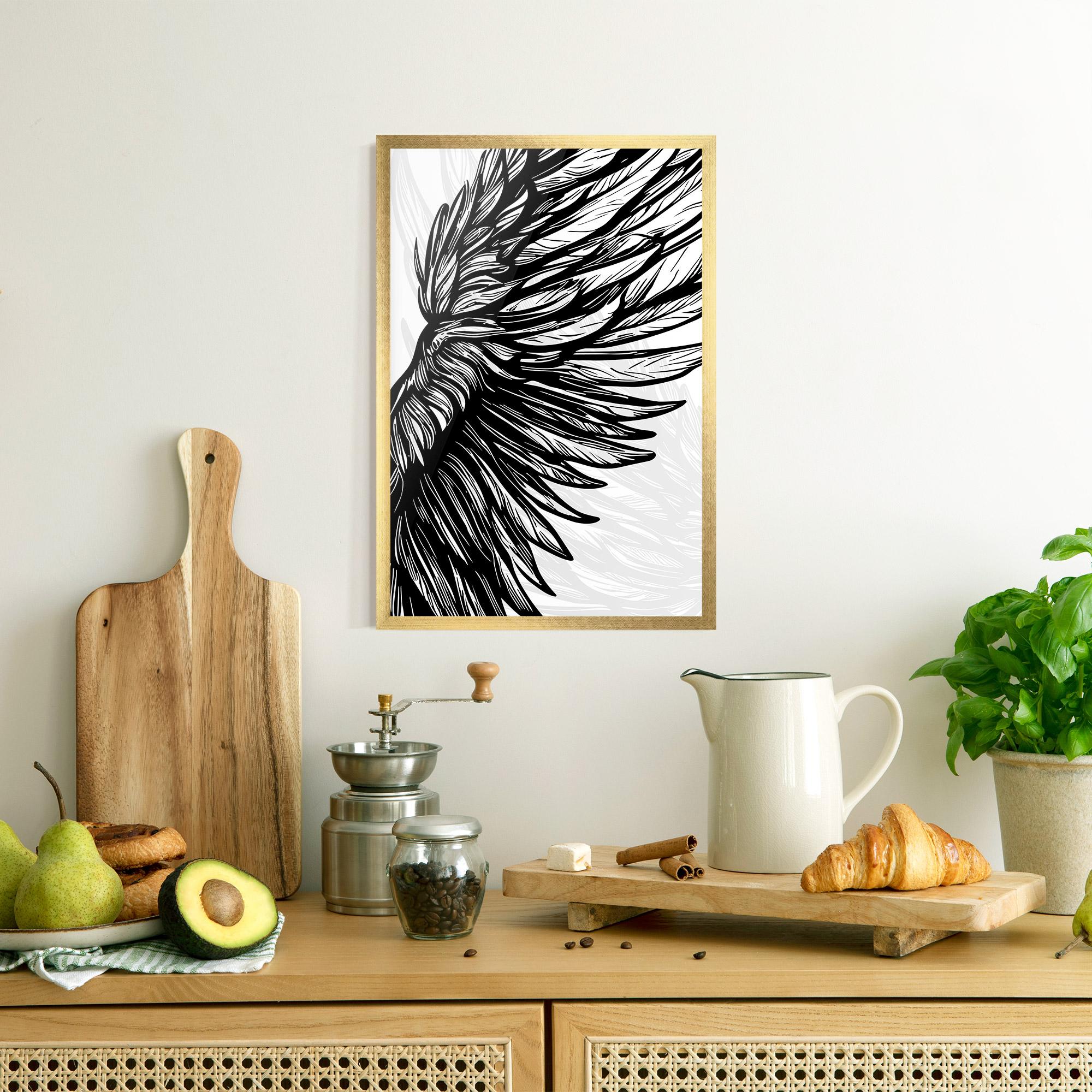 Poster Înrămat Wing Line mockup 8