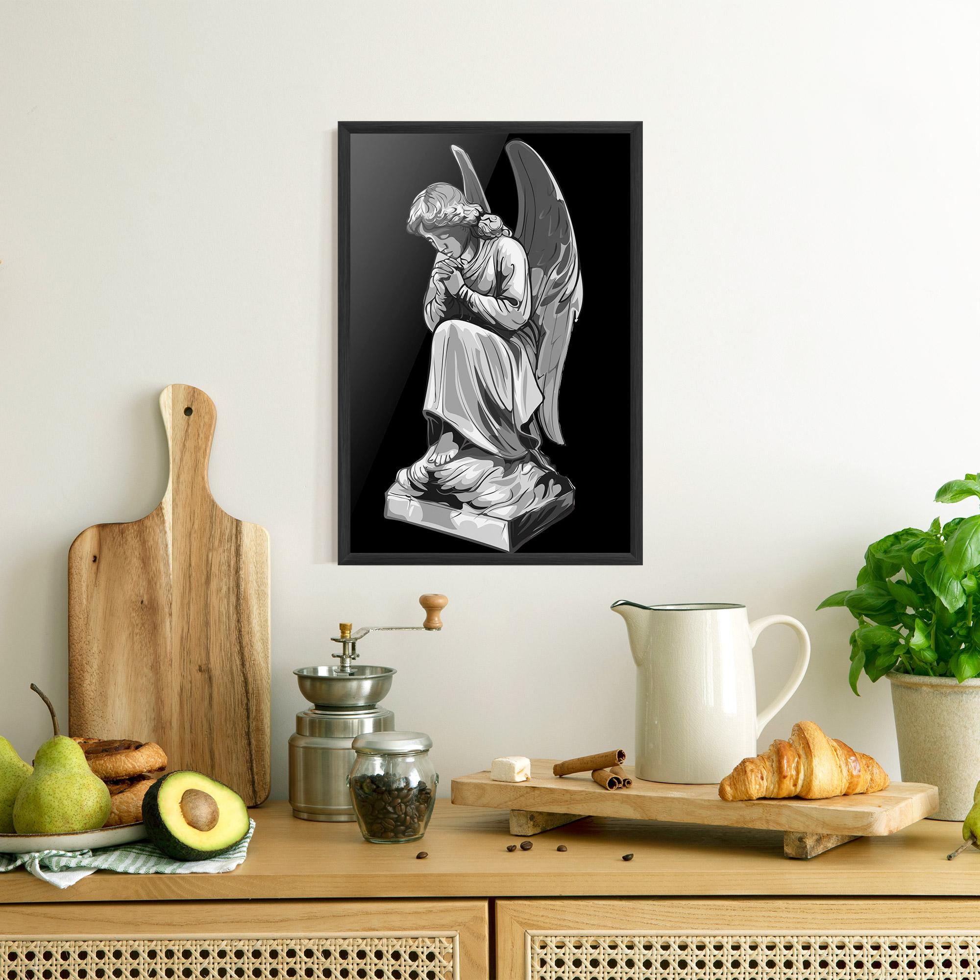 Poster Înrămat Angel Pray mockup 8