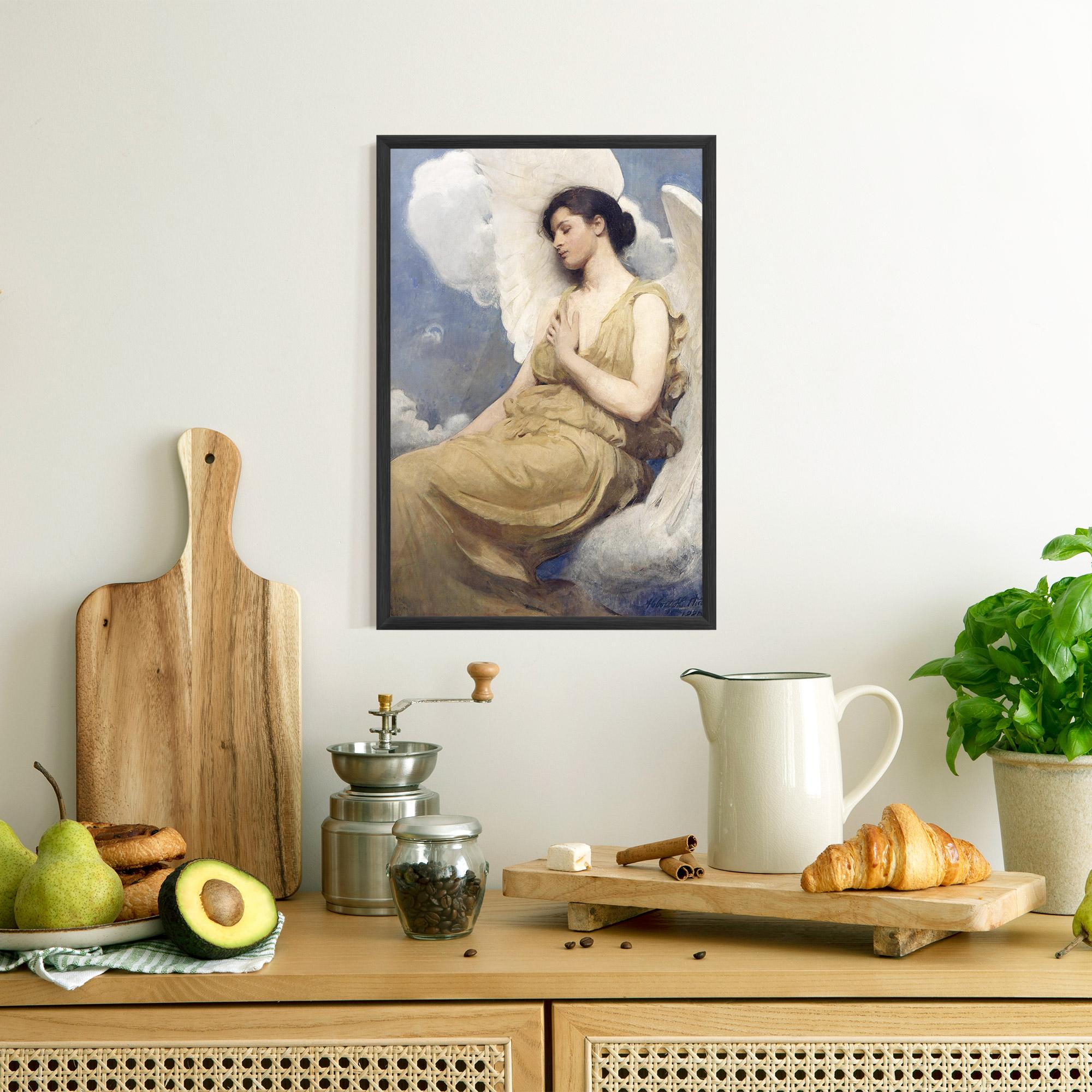 Poster Înrămat Angel Woman Painting mockup 8