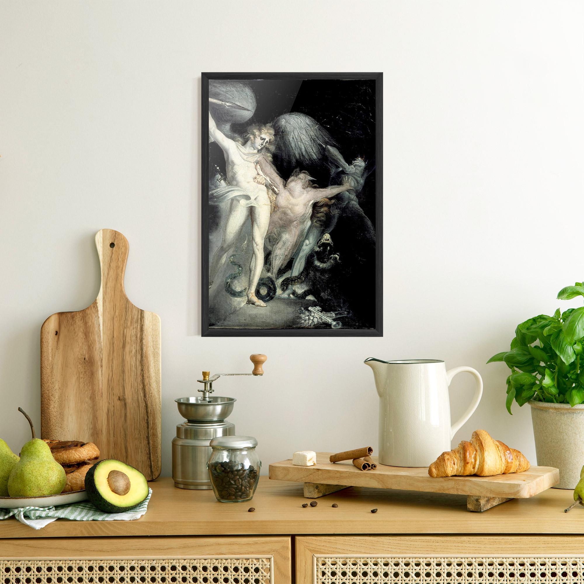 Poster Înrămat Old Angel Painting mockup 8