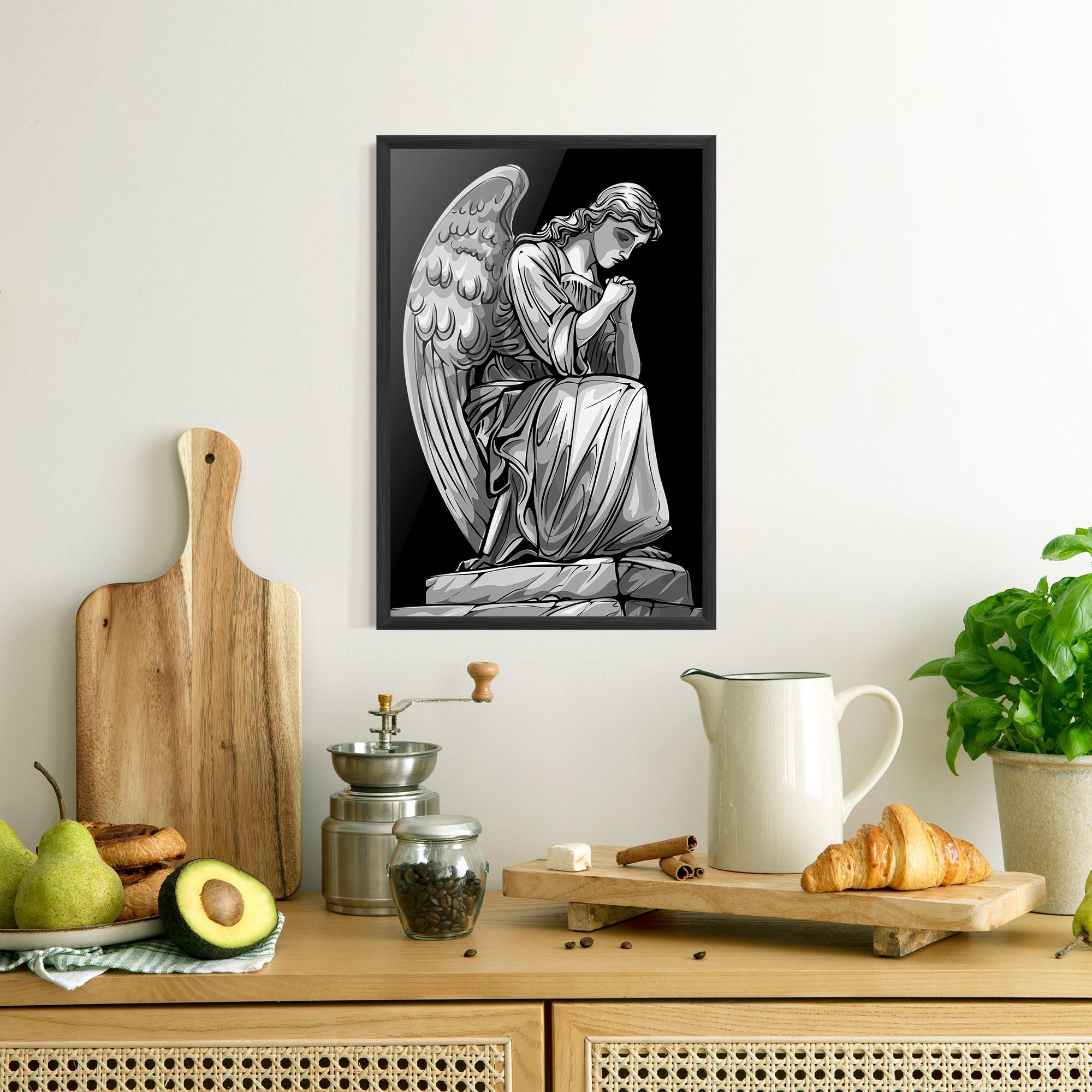 Poster Înrămat Pray Angel mockup 8