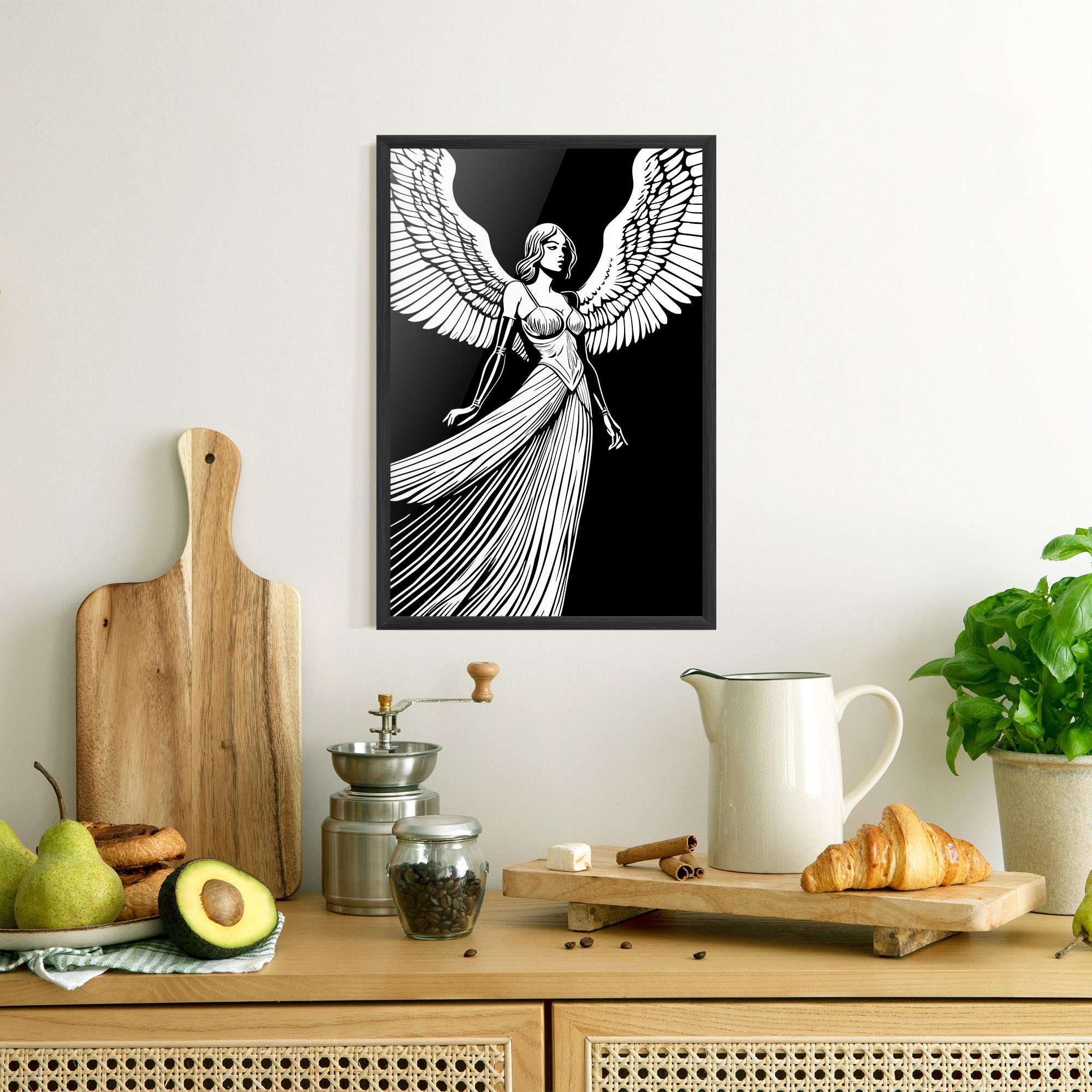 Poster Înrămat Pretty Angel mockup 8