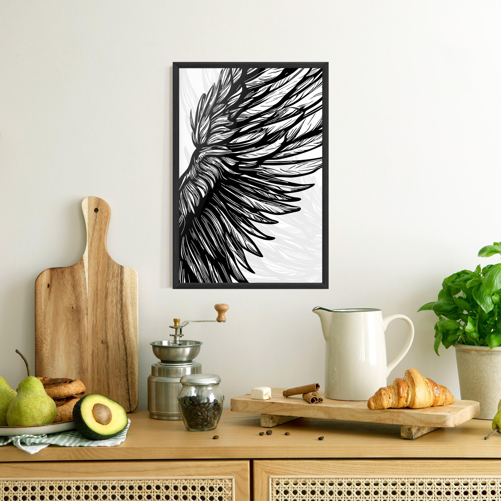 Poster Înrămat Wing Line mockup 8