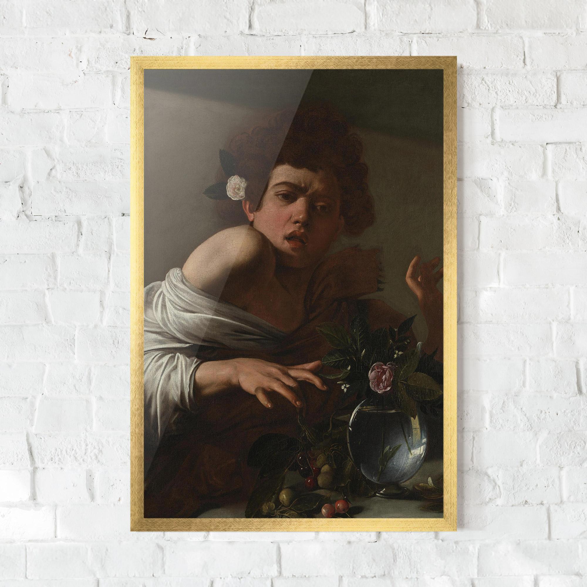 Poster Înrămat Boy Bitten By A Lizard mockup 0