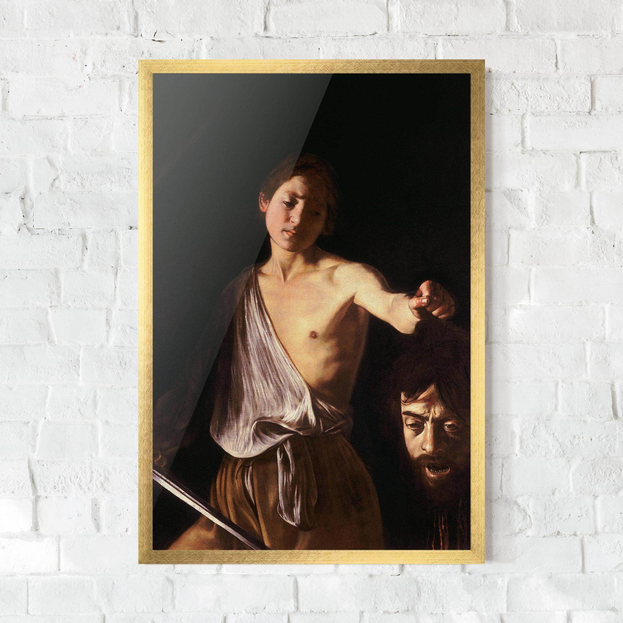 Poster Înrămat David With The Head Of Goliath mockup 0