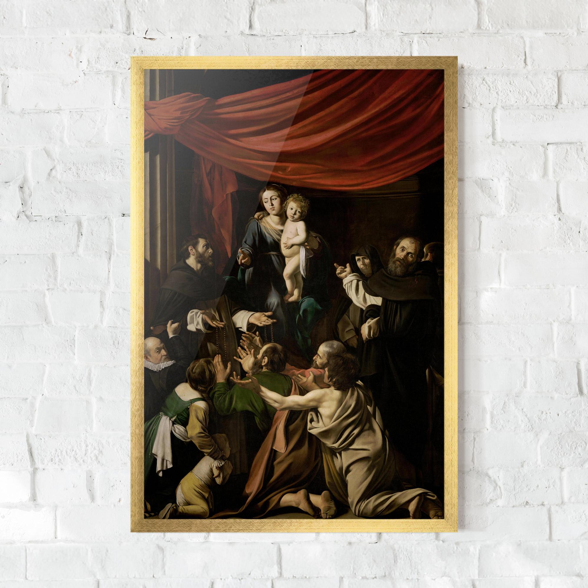 Poster Înrămat Madonna Of The Rosary mockup 0