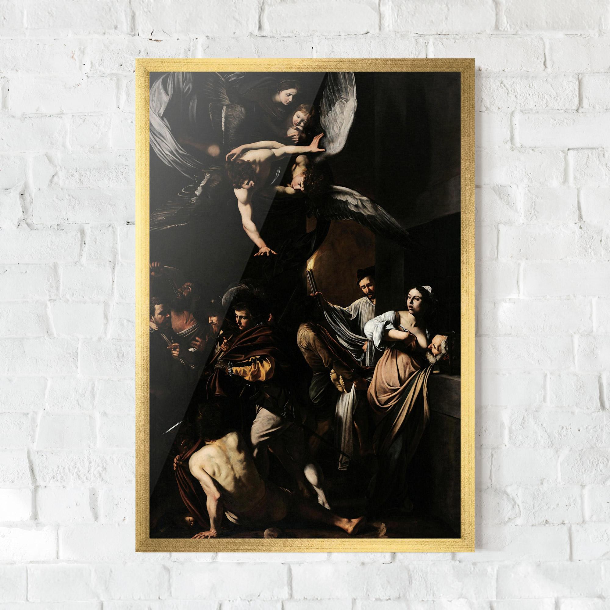 Poster Înrămat Sette Opere Di Misericordia mockup 0