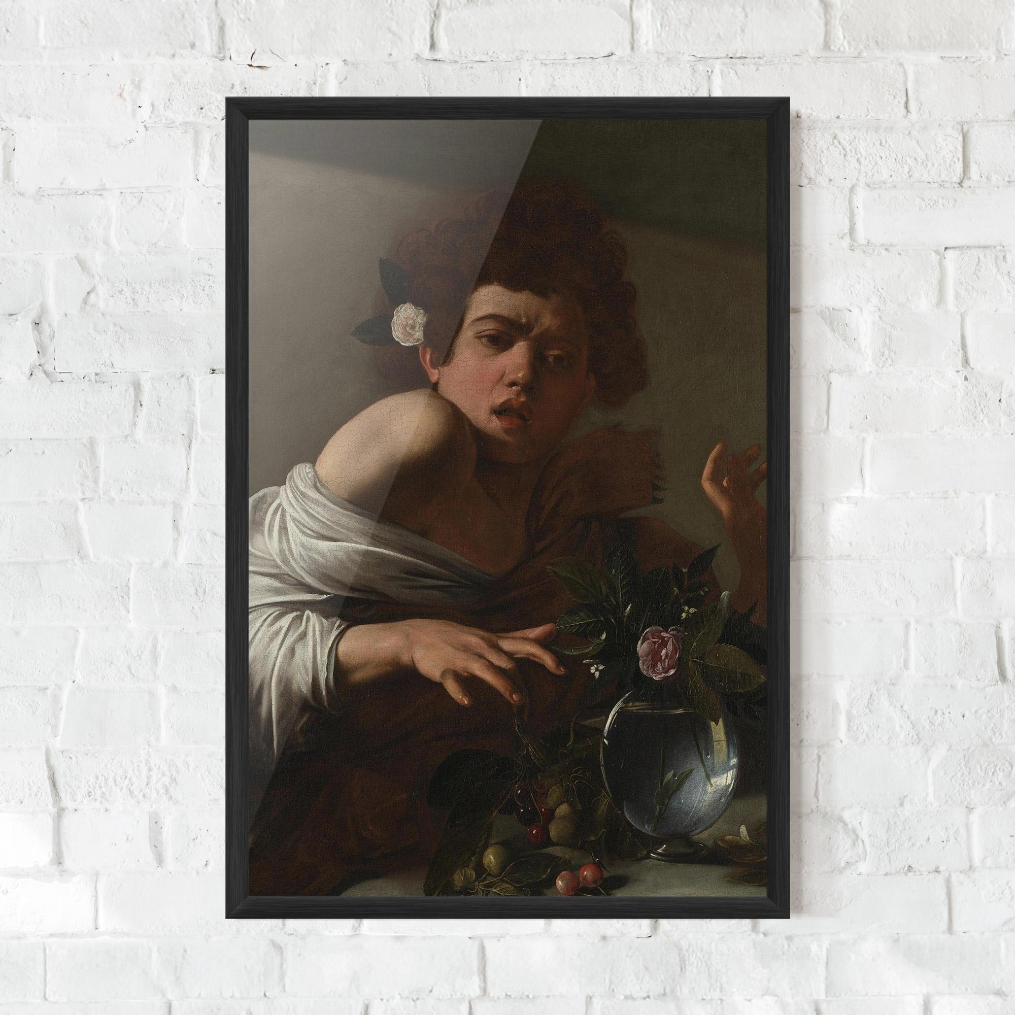 Poster Înrămat Boy Bitten By A Lizard mockup 0