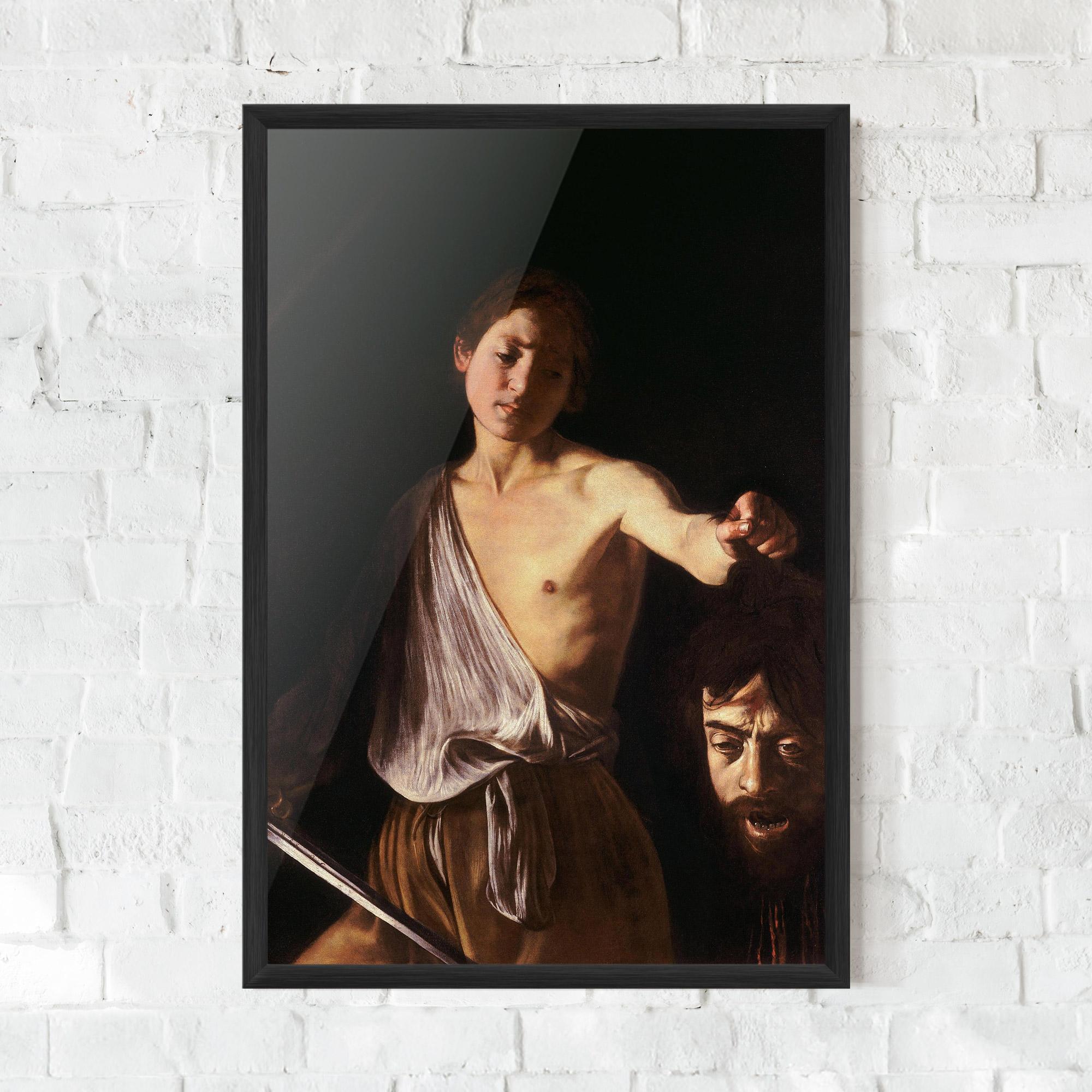 Poster Înrămat David With The Head Of Goliath mockup 0