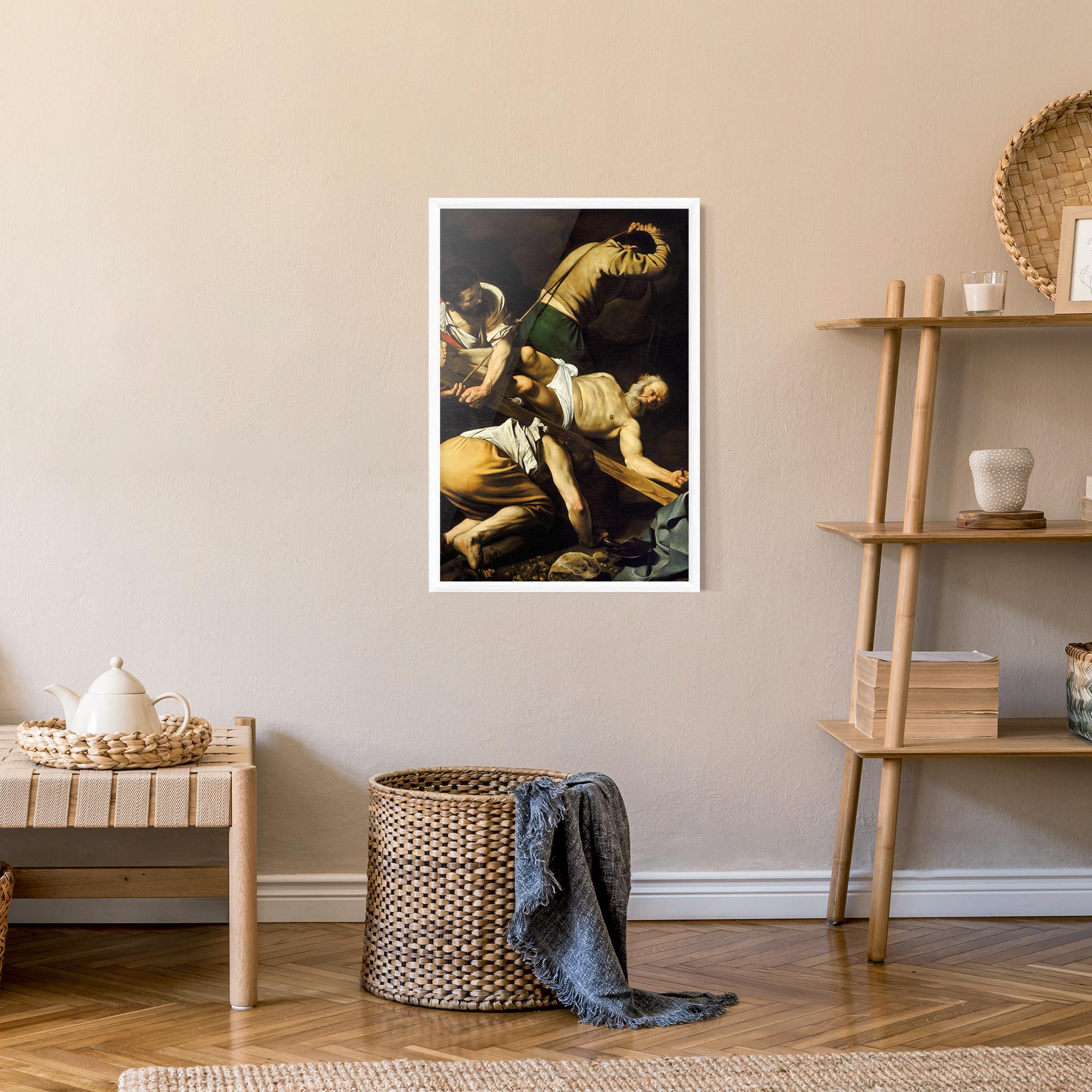 Poster Înrămat Crucifixion Of Saint Peter mockup 9