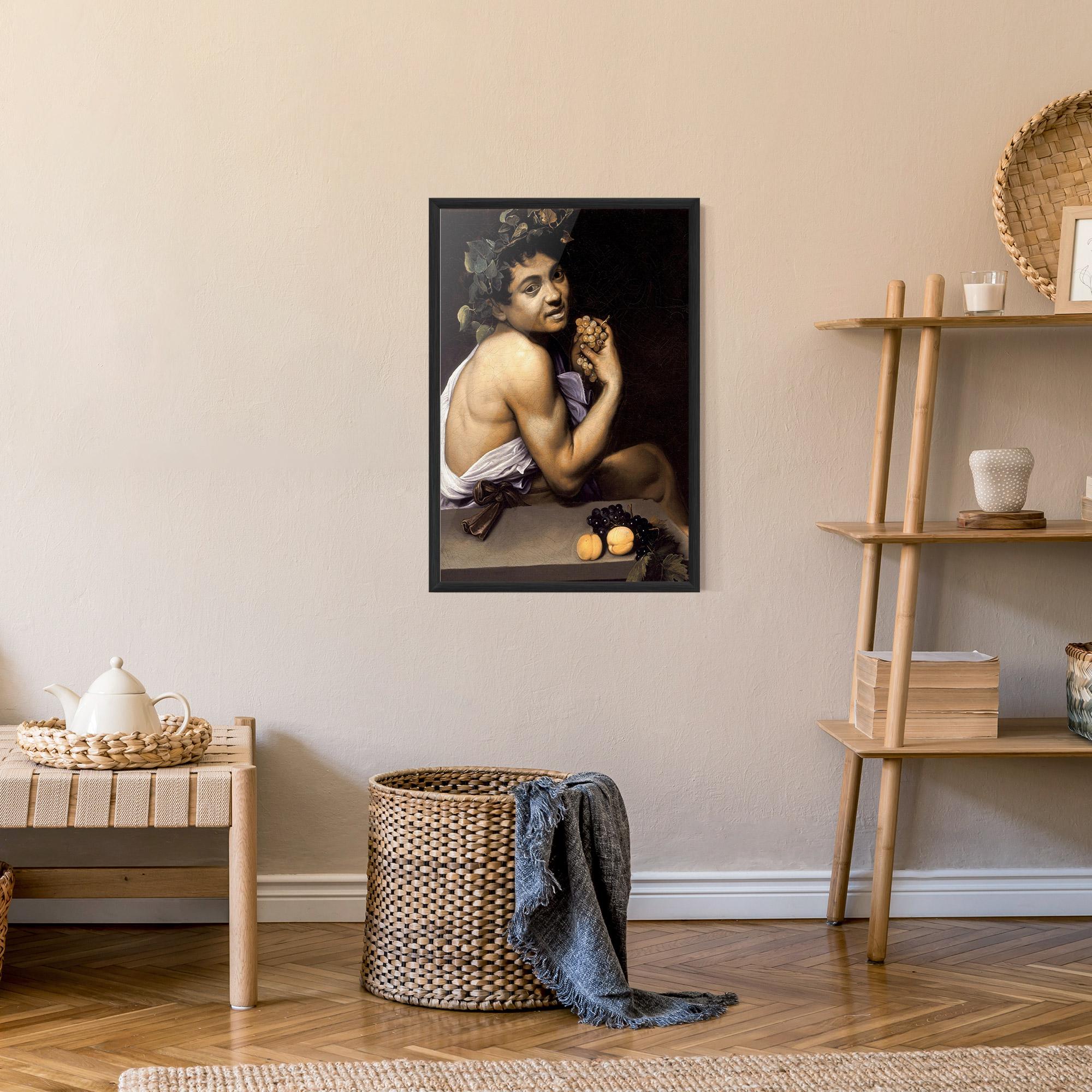 Poster Înrămat Young Sick Bacchus mockup 9