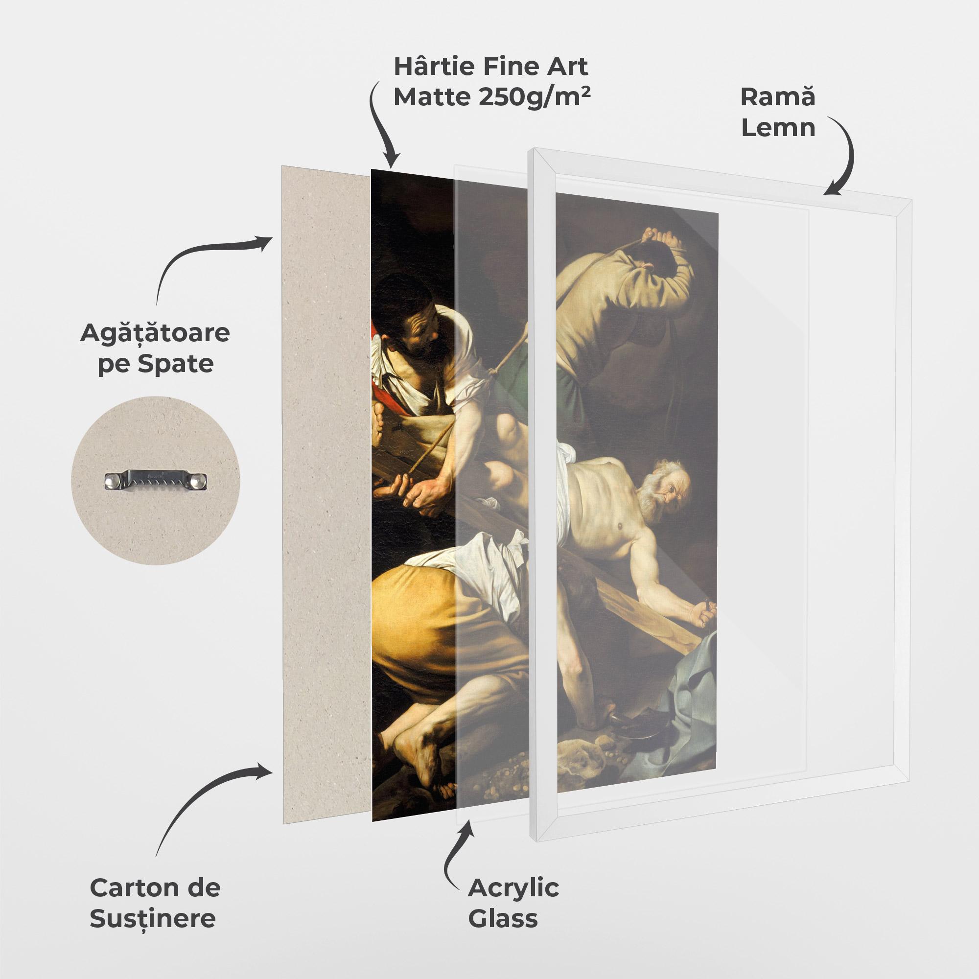 Poster Înrămat Crucifixion Of Saint Peter mockup 1